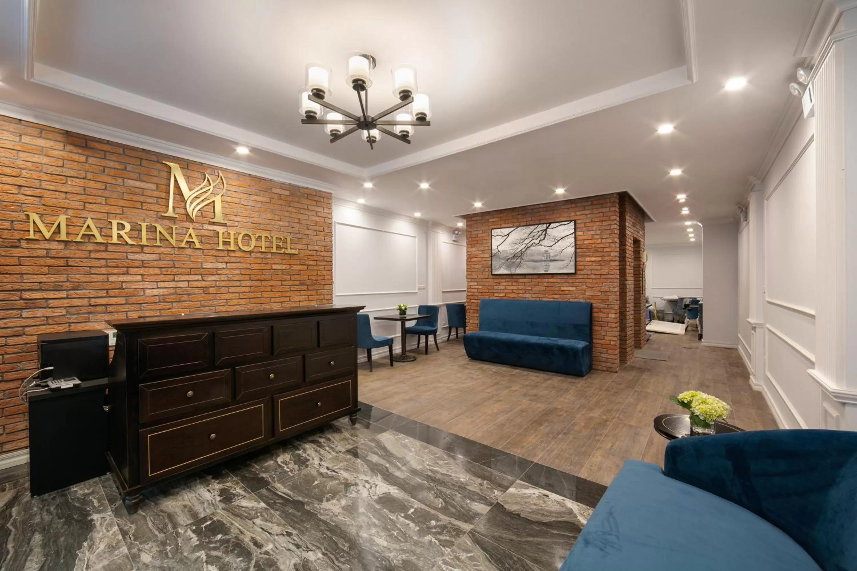 Lobby or reception in Marina Hotel