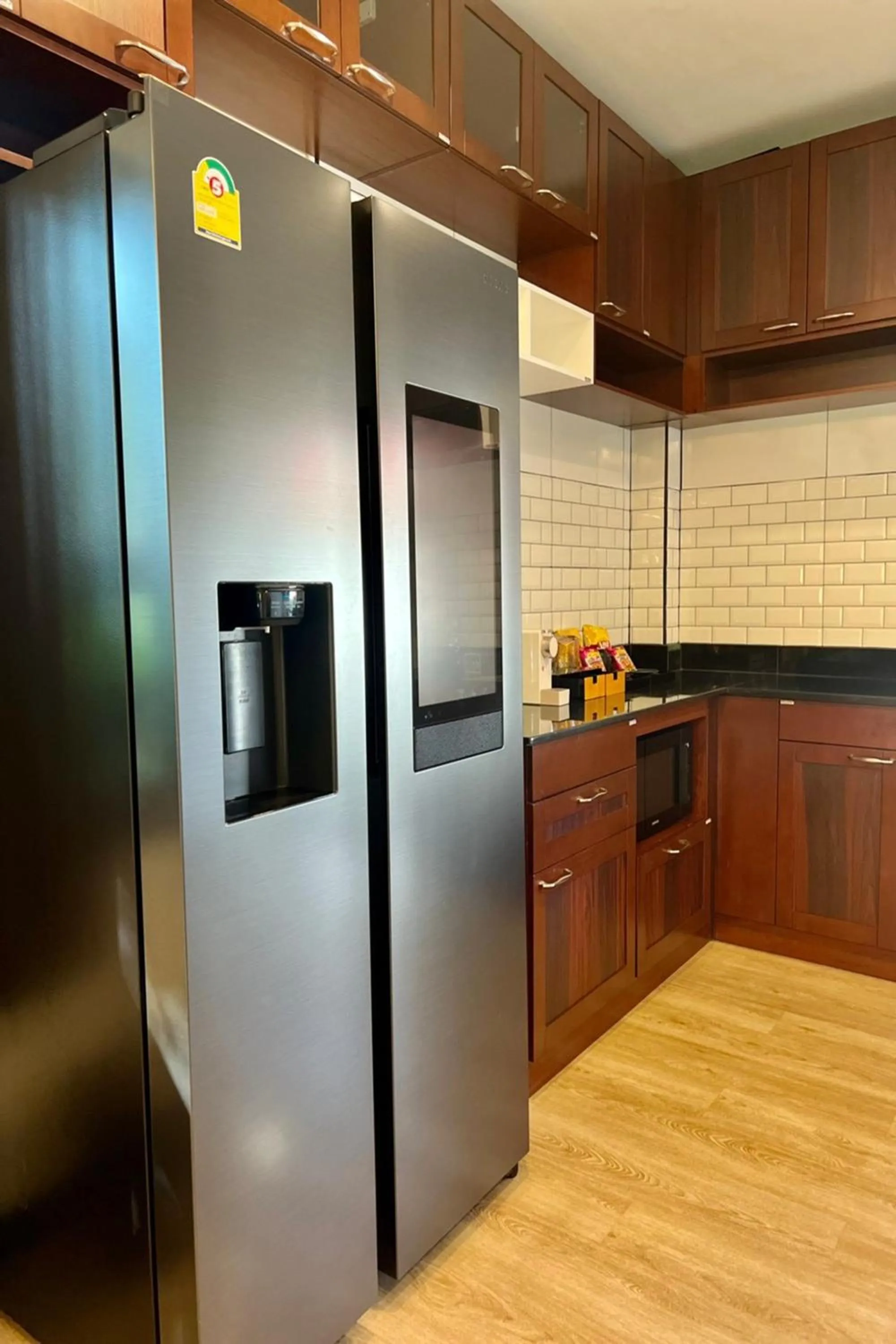 Kitchen or kitchenette in Na Mantra Resort