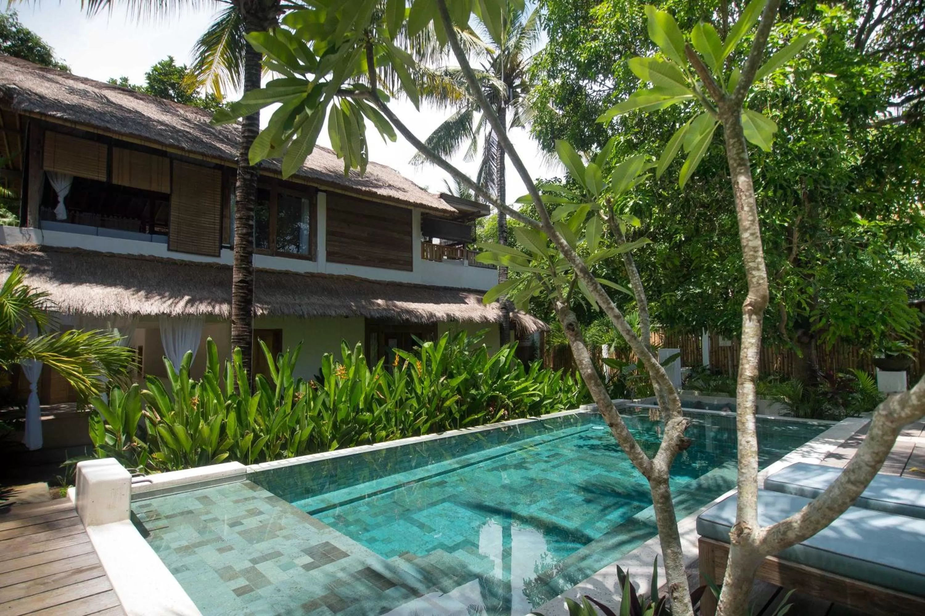 Garden, Swimming Pool in The Mandana Villa Gili Air