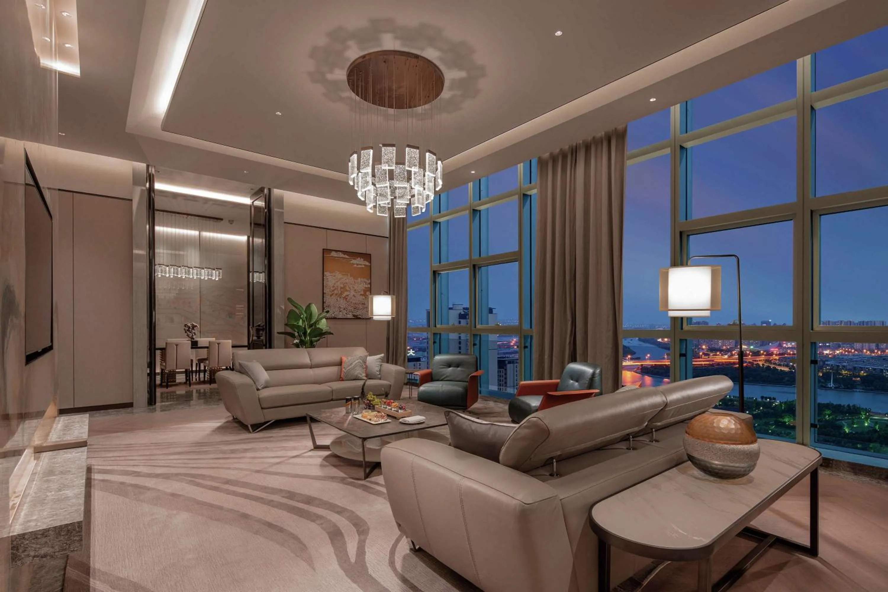 Living room in Doubletree By Hilton Suzhou Wujiang