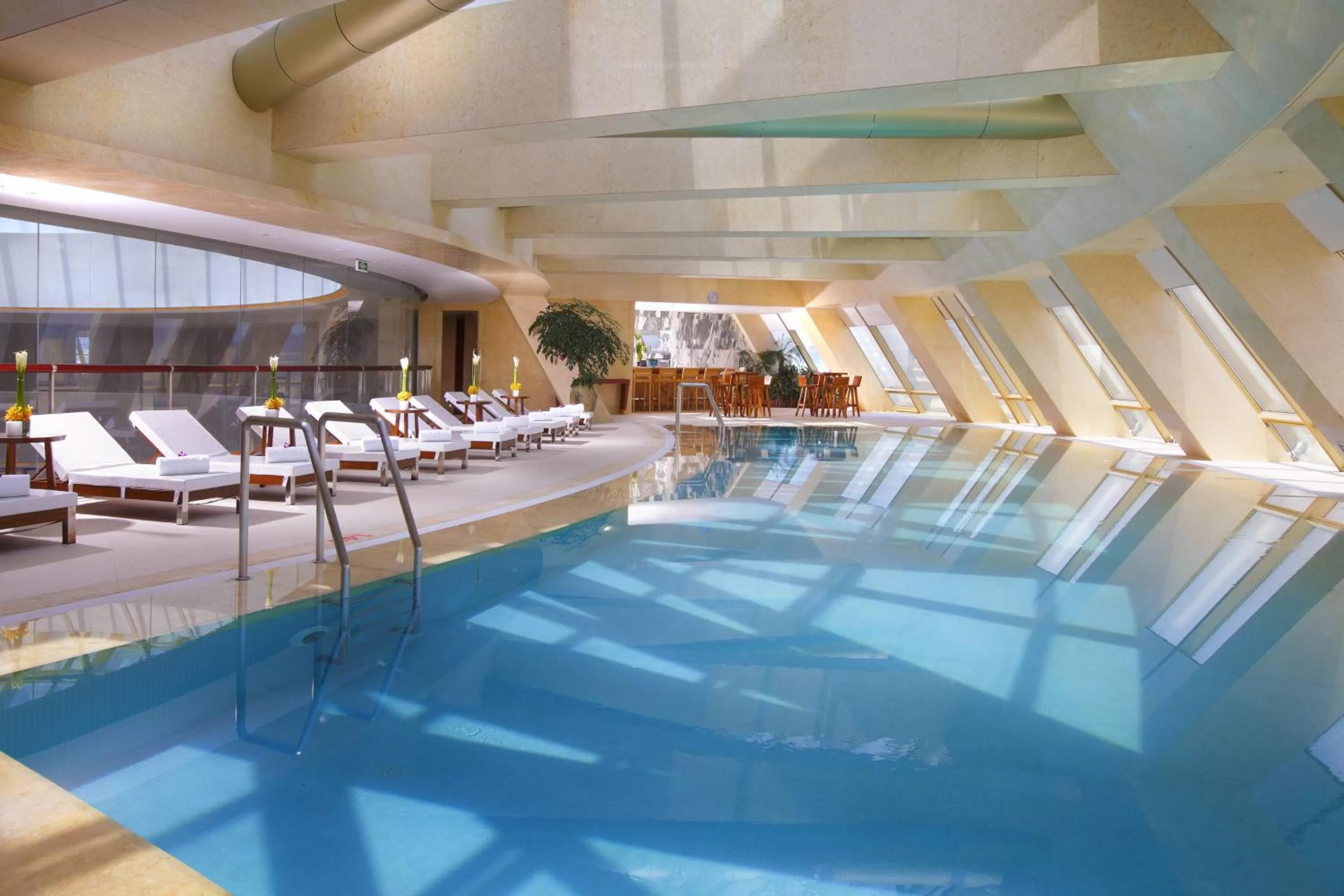 Swimming pool in InterContinental Hangzhou ICC by IHG