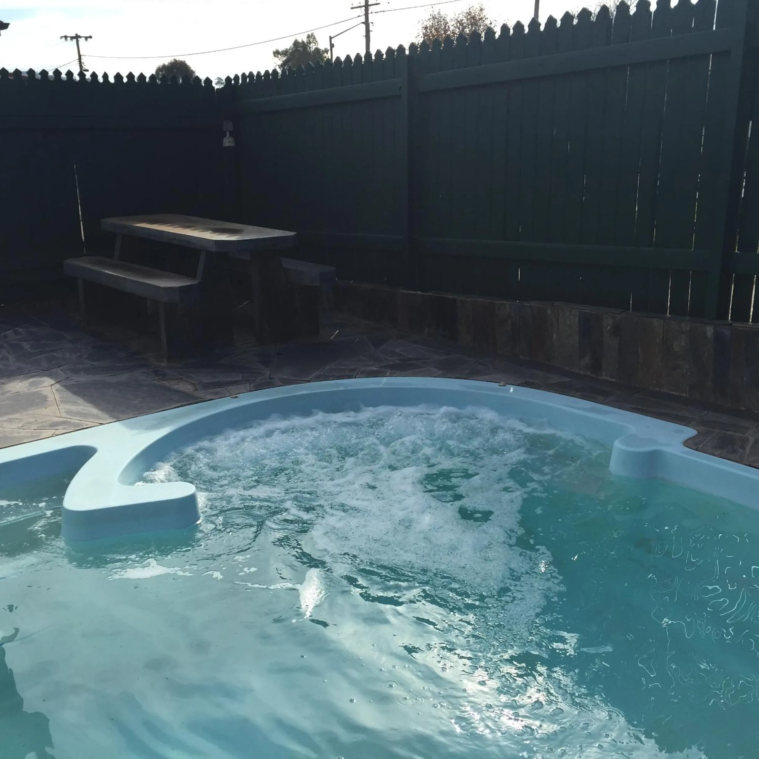 Swimming pool in Poet's Recall Motel