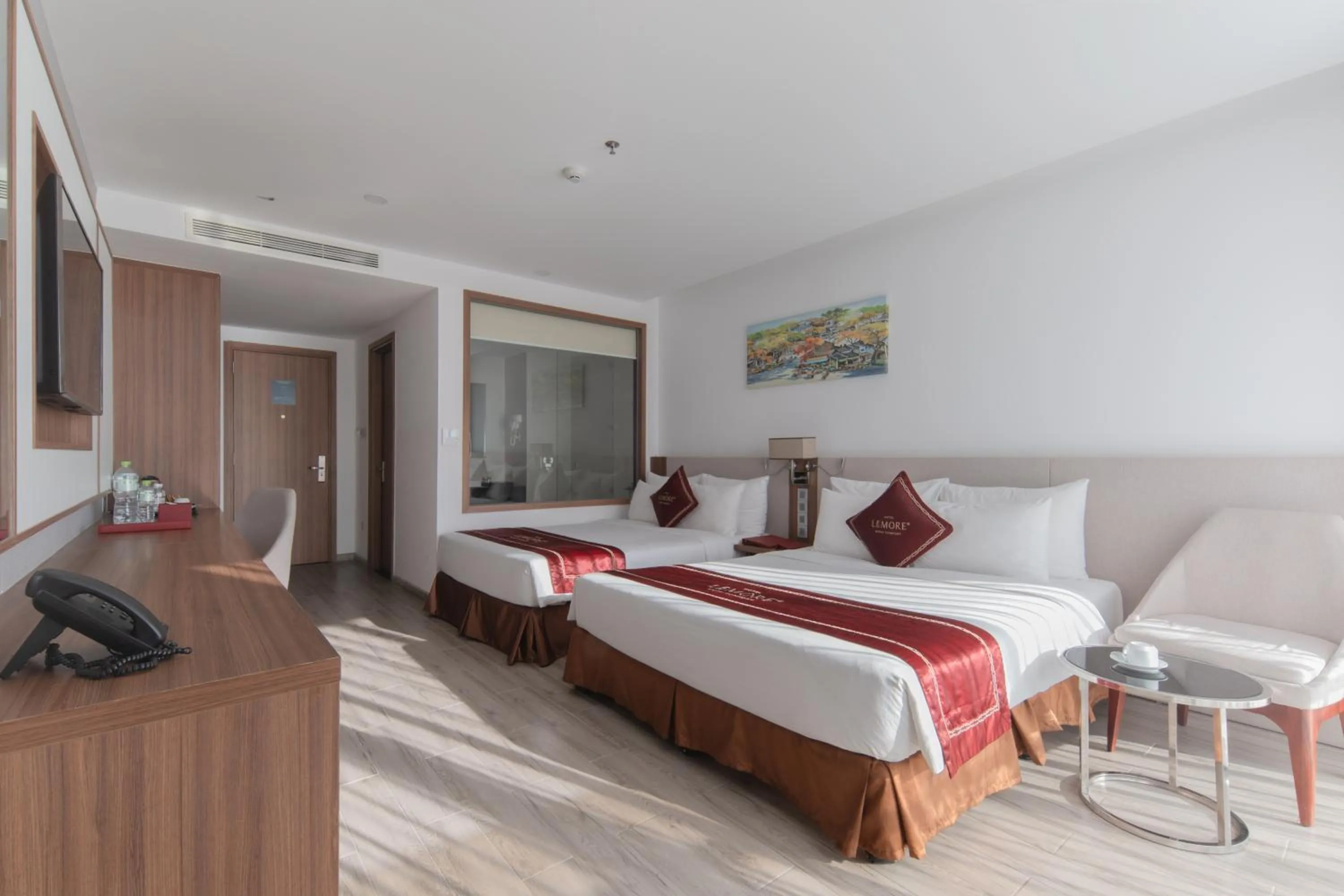Bed in LeMore Hotel Nha Trang