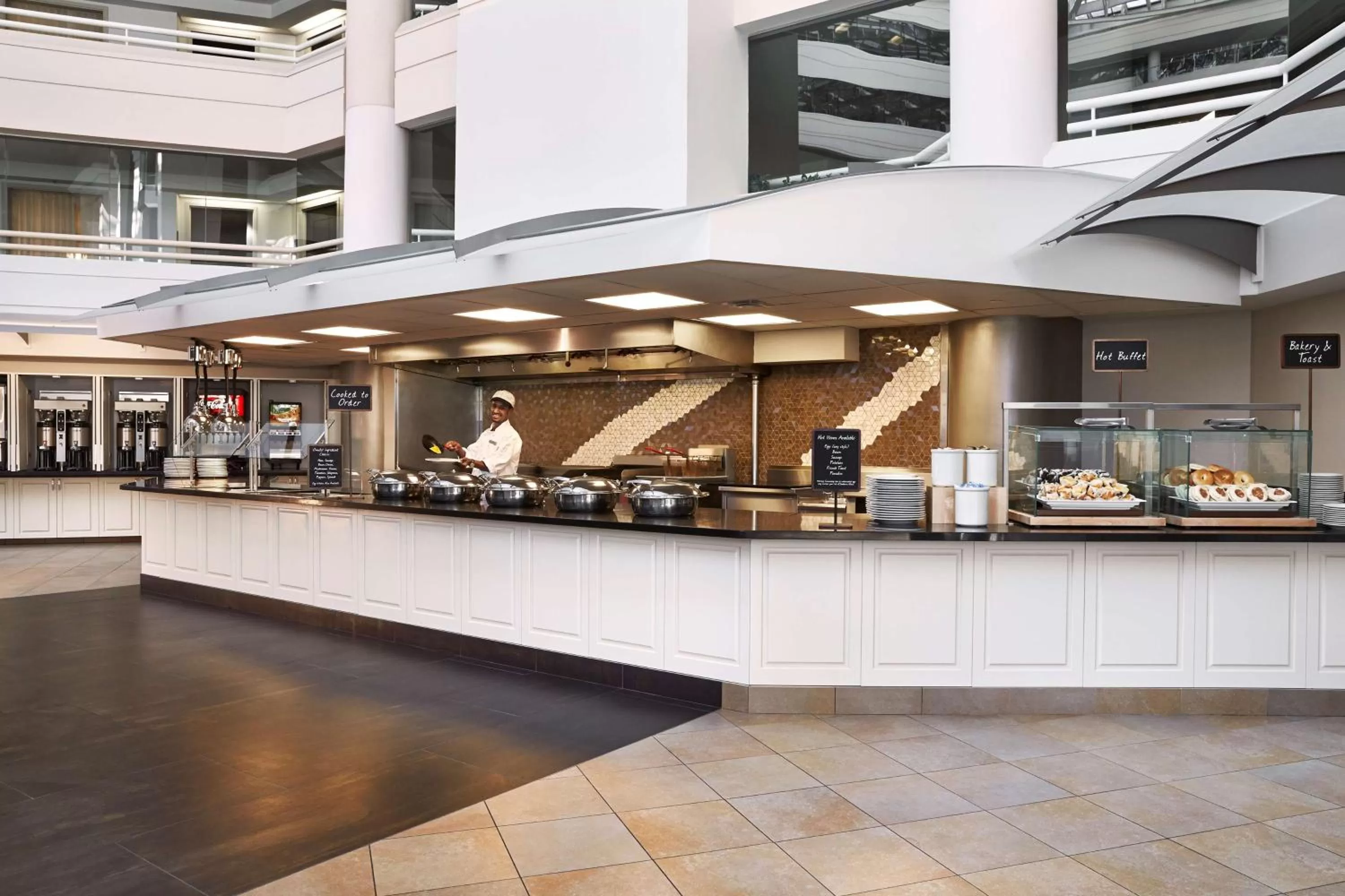 Dining area in Embassy Suites by Hilton Washington DC Chevy Chase Pavilion