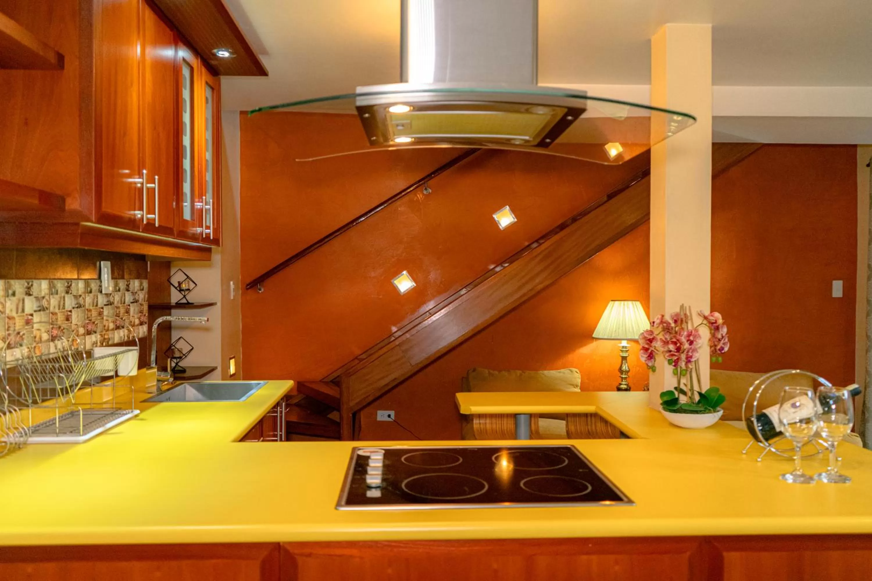 Kitchen or kitchenette in Rincón Familiar Hostel Boutique