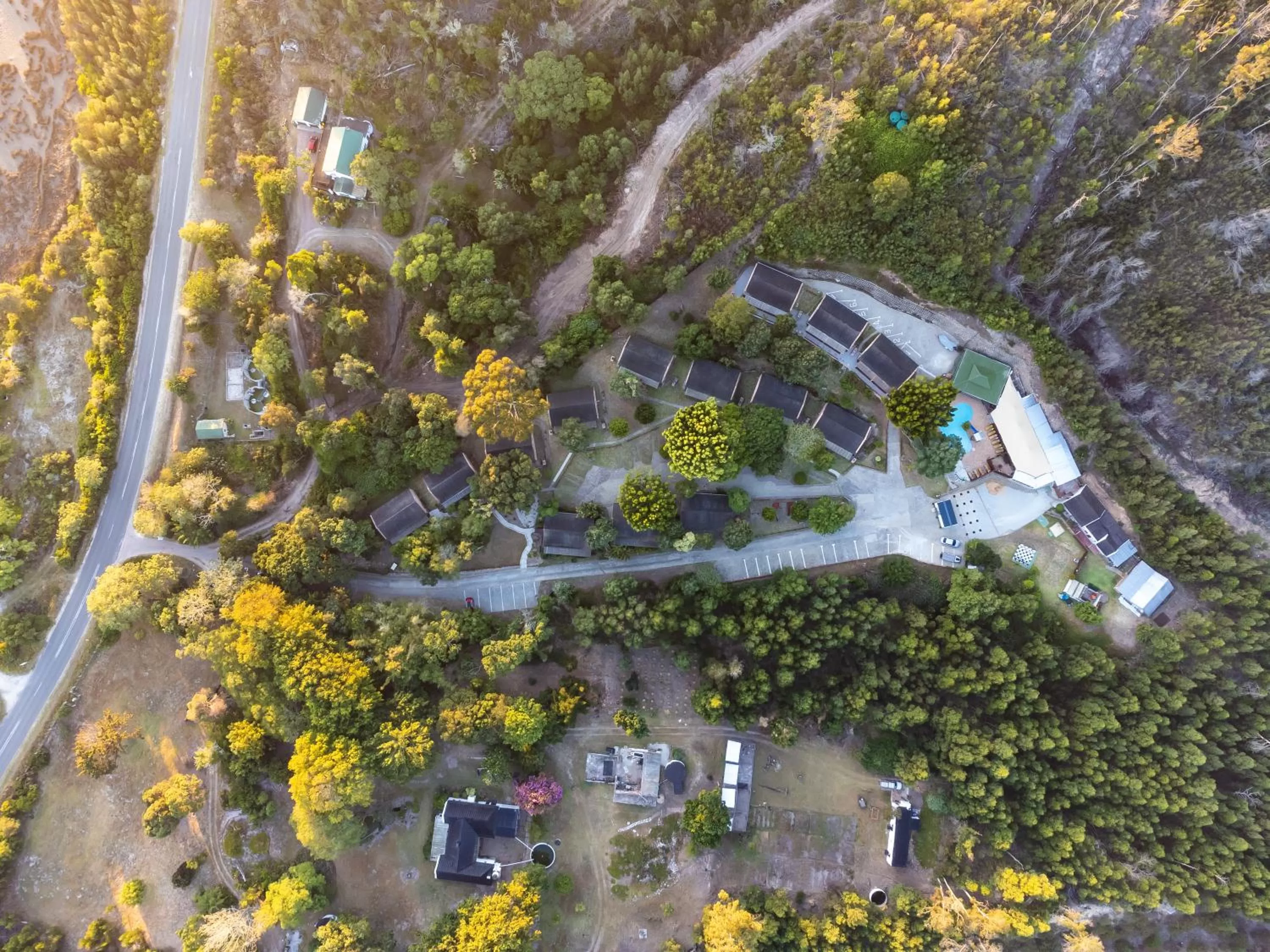 Bird's eye view in Gooderson Knysna Chalets