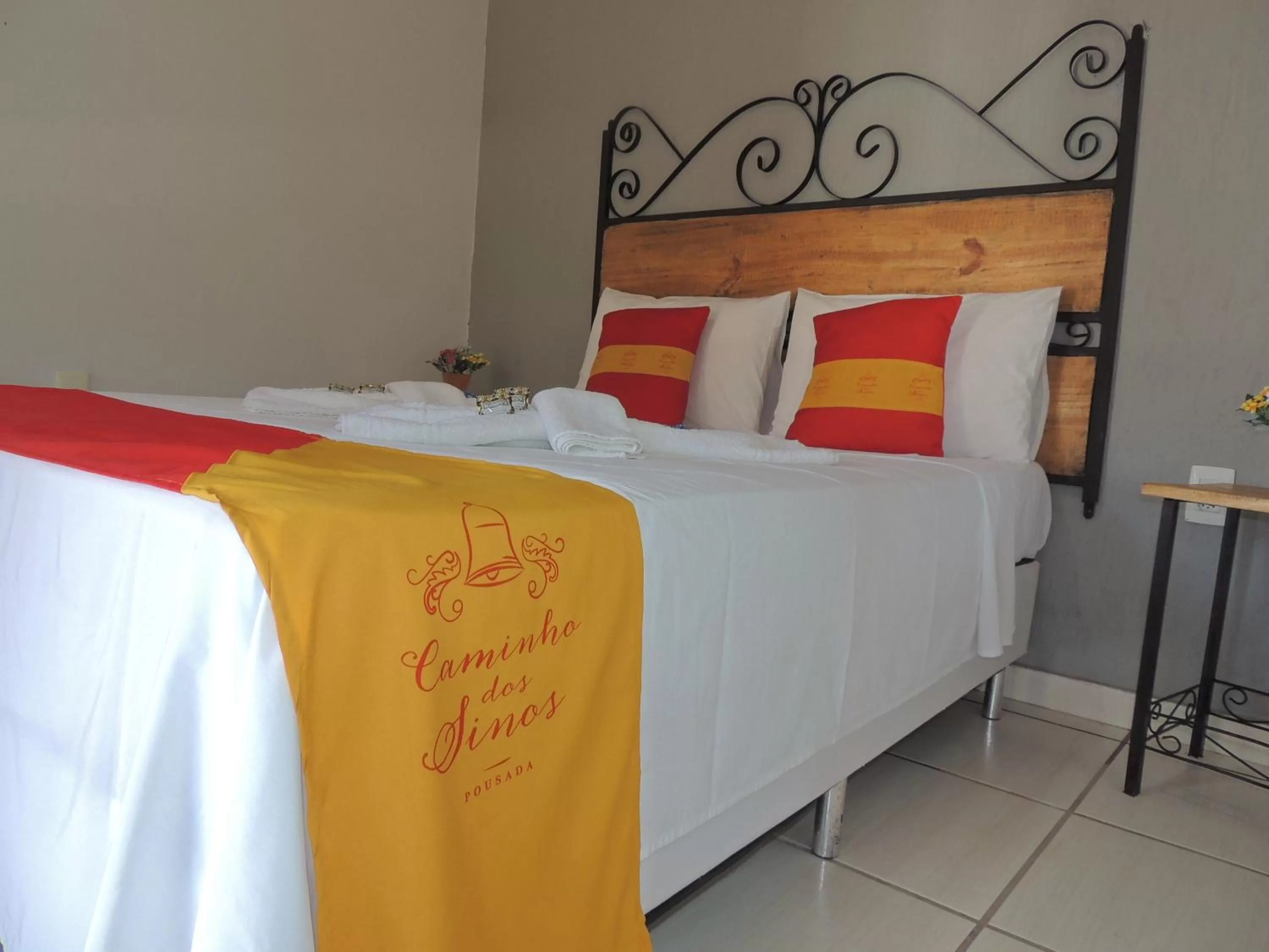 Bedroom, Bed in Pousada Caminho Dos Sinos