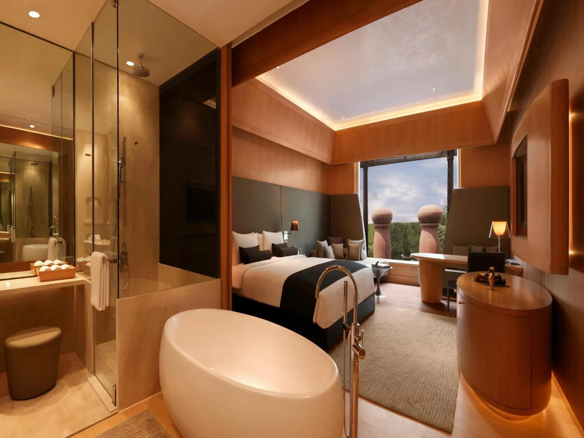 Pool view in The Roseate