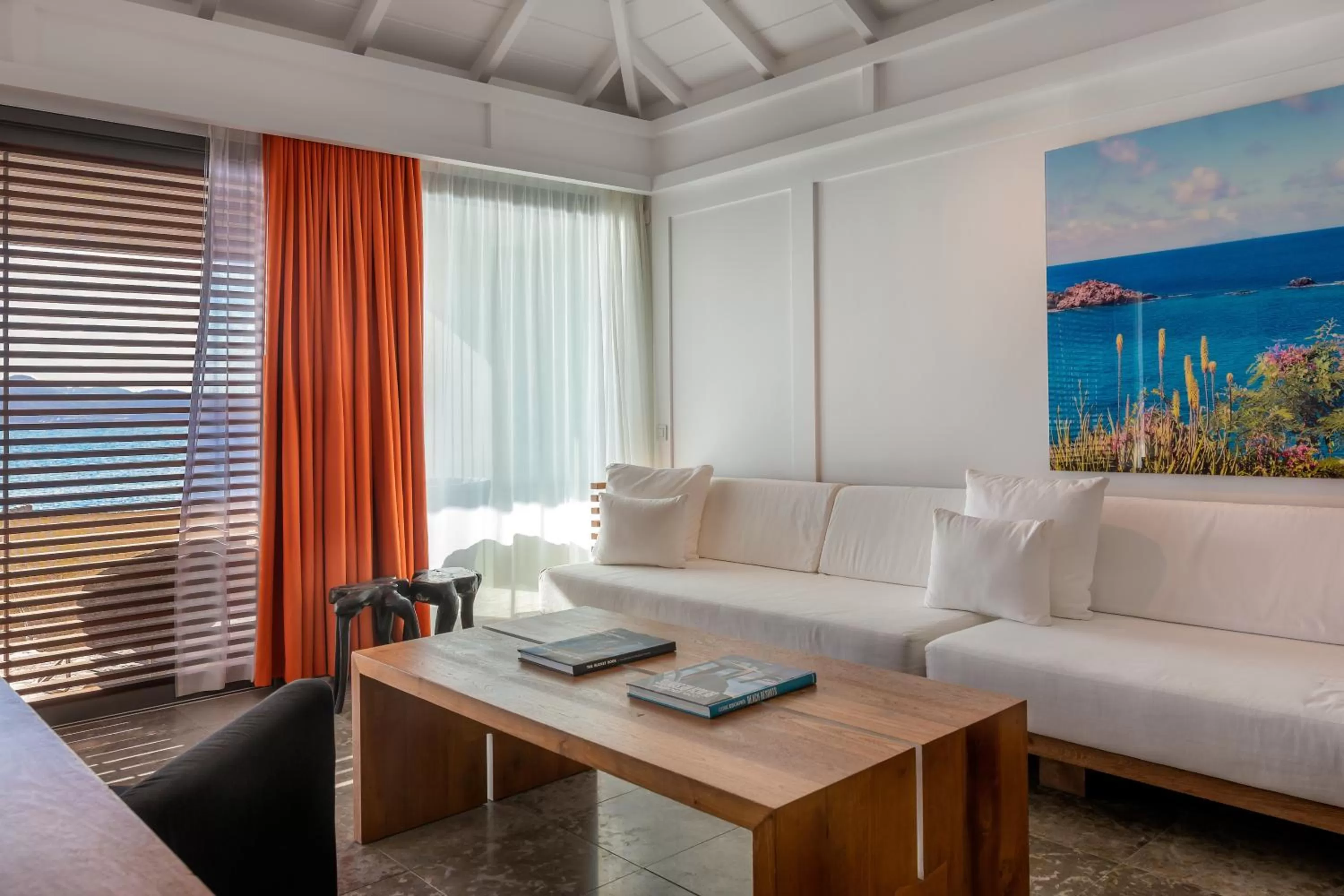 Living room in Hotel Christopher Saint Barth