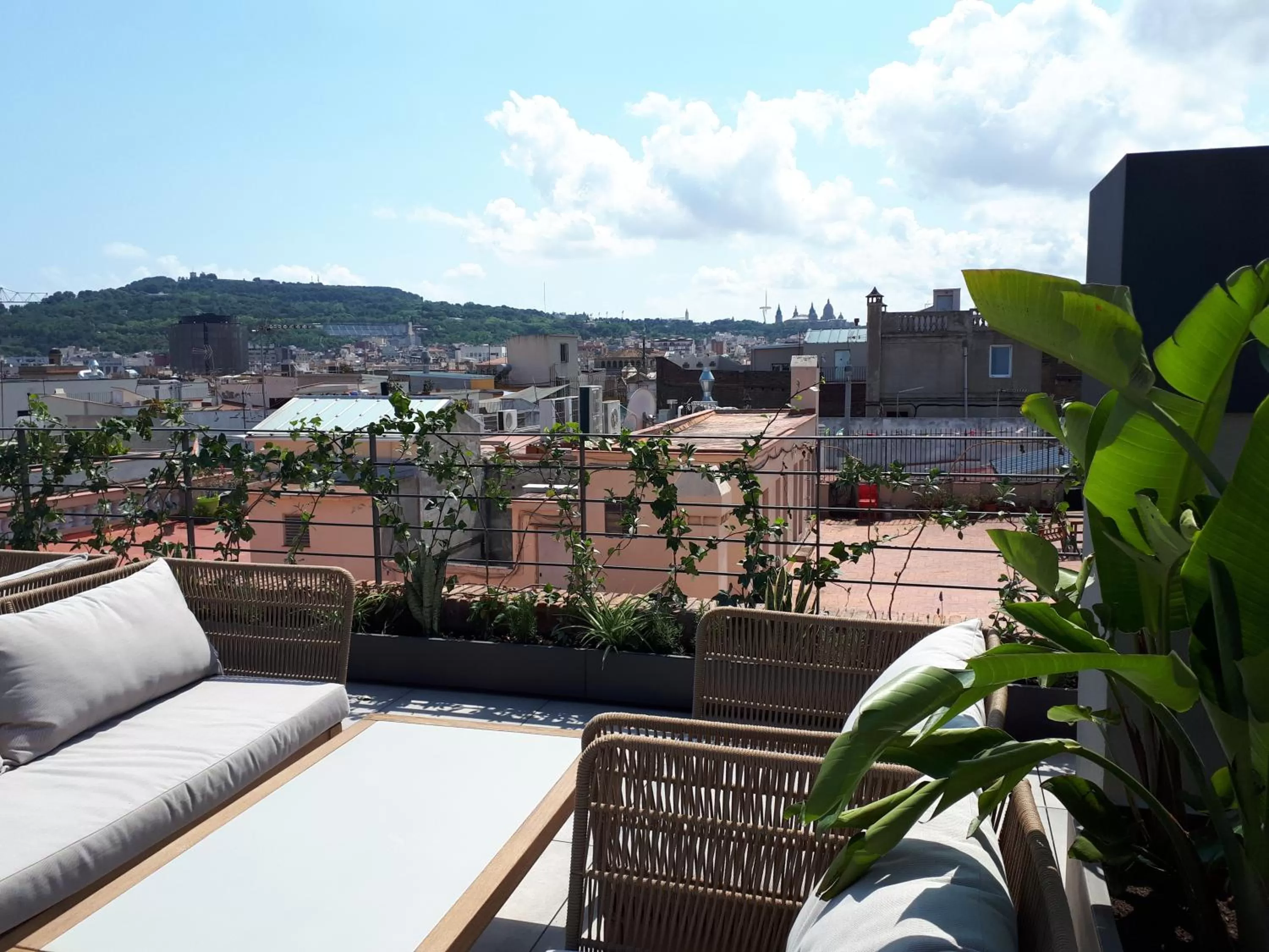 Pool view in Silken Ramblas