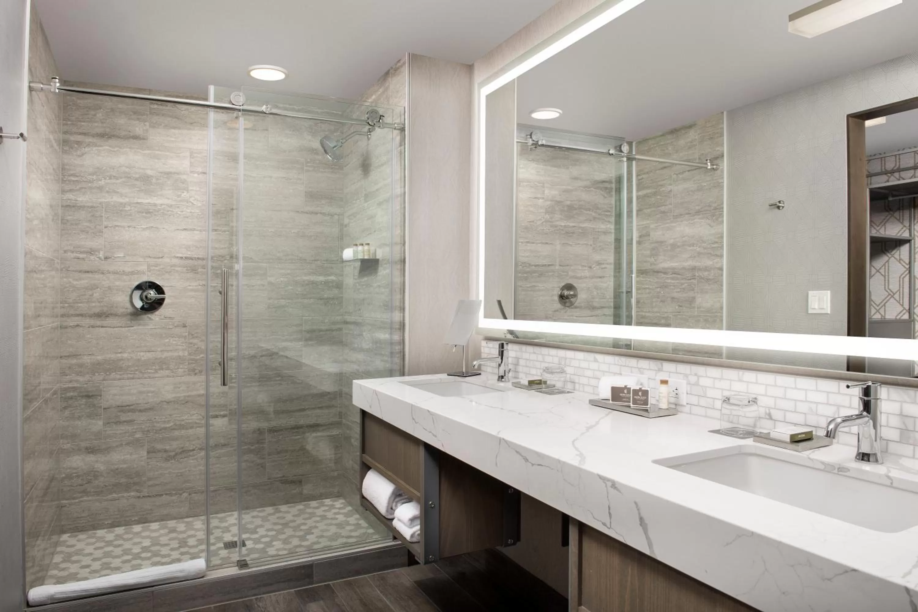 Shower, Bathroom in Silver Cloud Hotel Tacoma at Point Ruston Waterfront