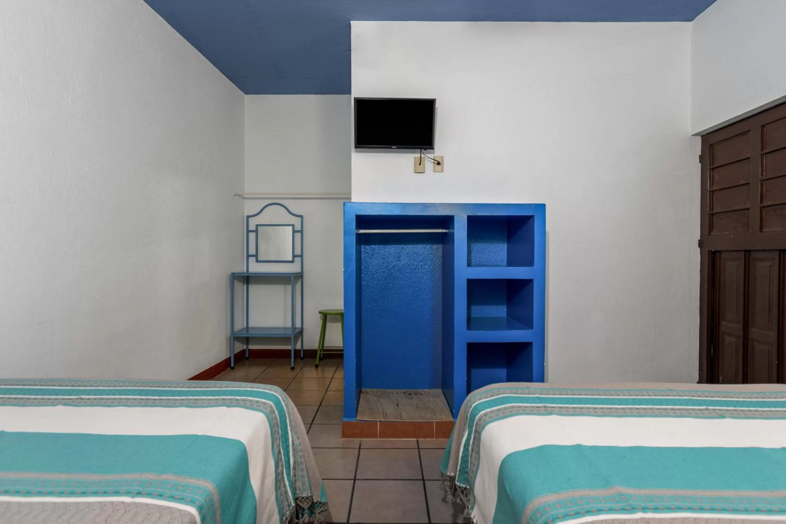 Bed in Hotel Costamar, Puerto Escondido