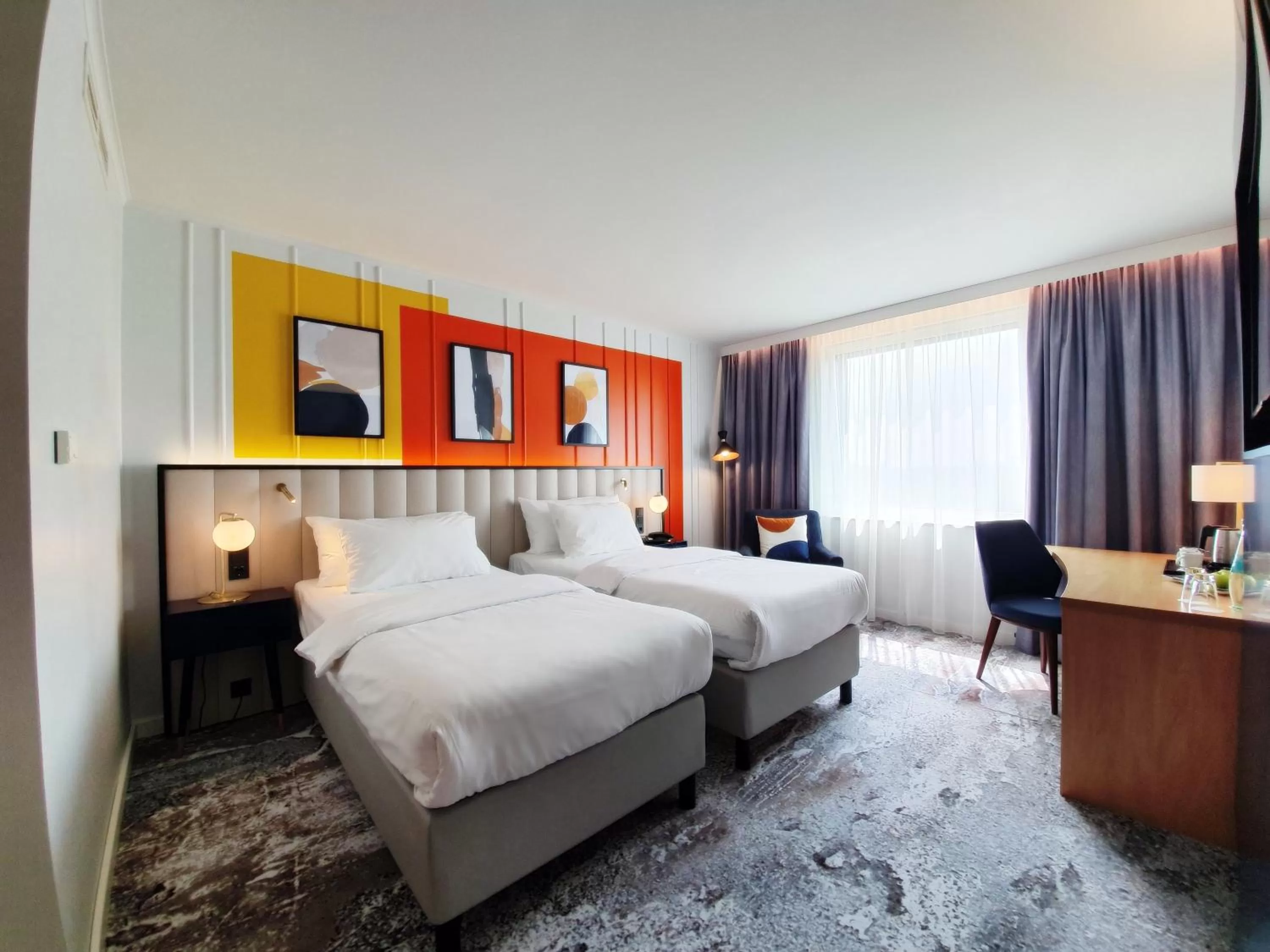 Photo of the whole room, Bed in voco Dusseldorf Seestern by IHG