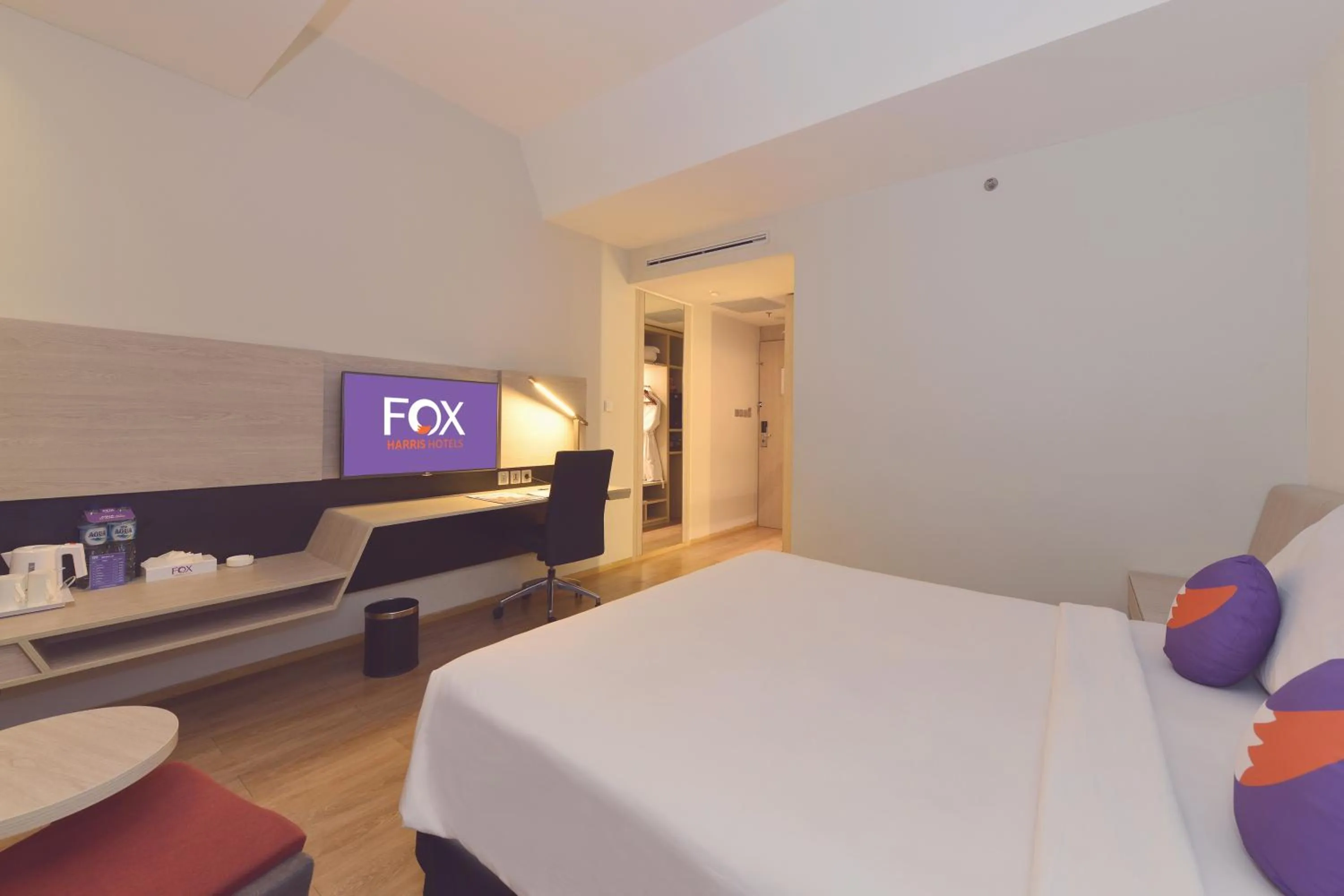 Bed in FOX Hotel Pekanbaru
