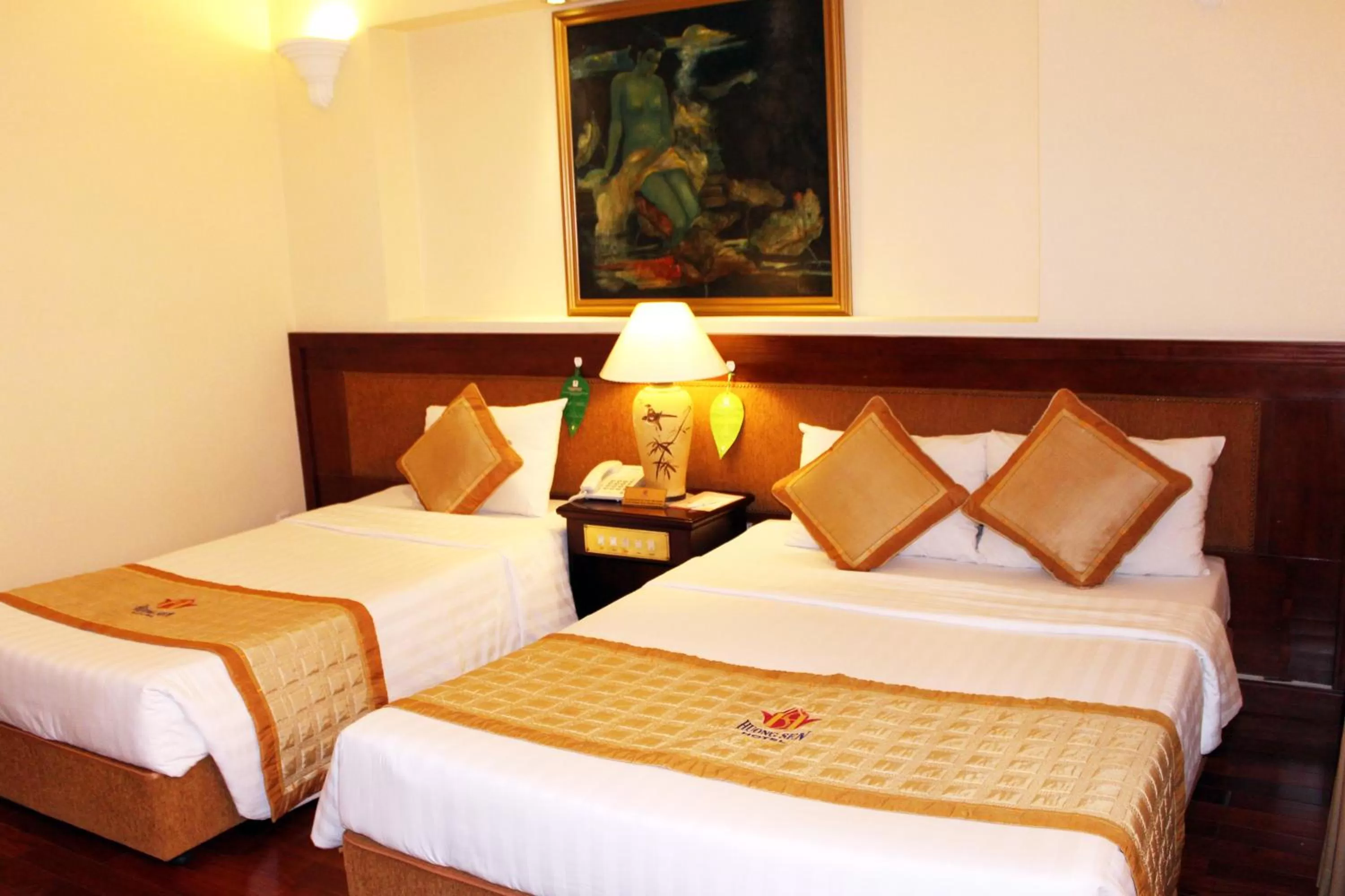 Bed in Huong Sen Hotel
