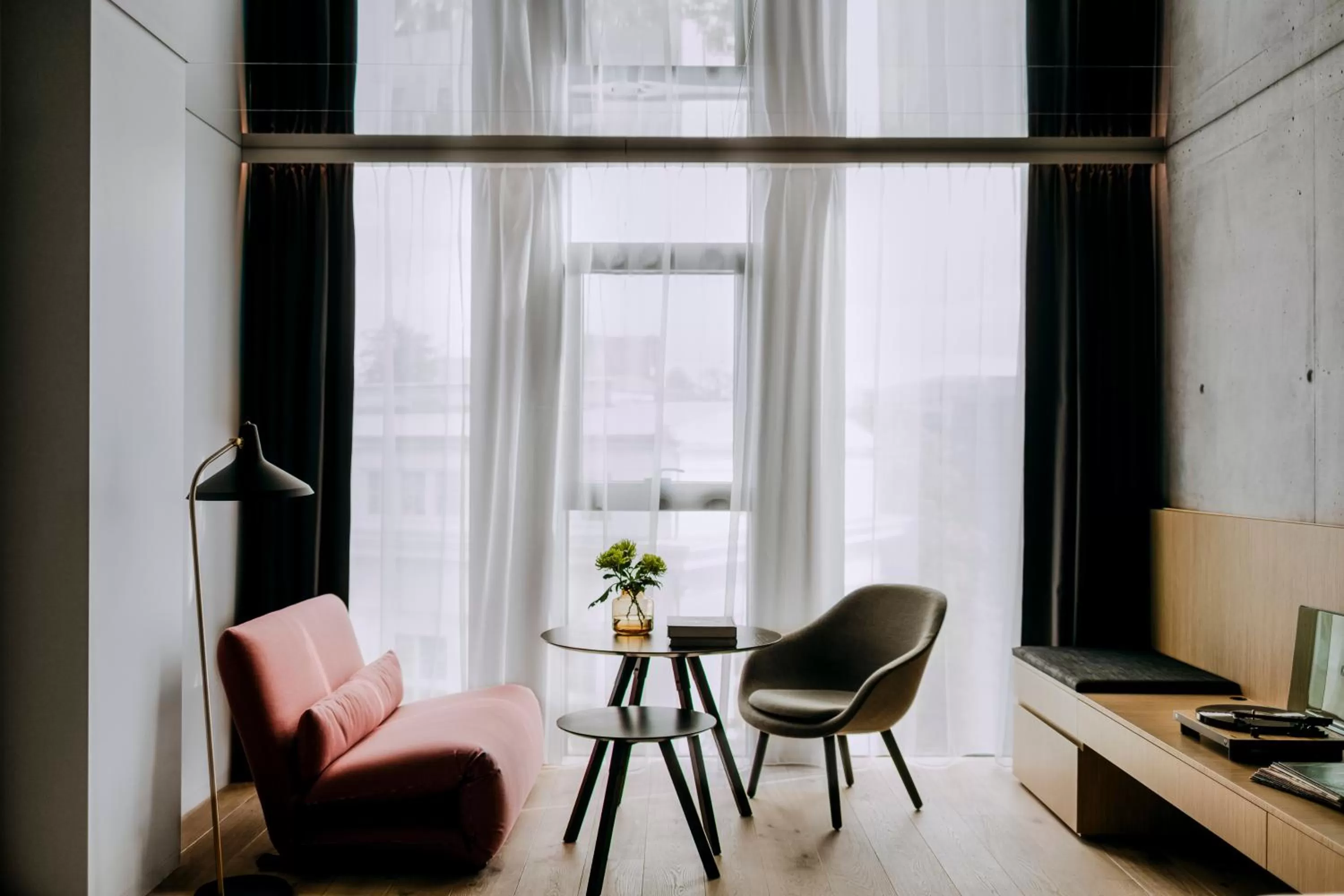 Seating area in Nobu Hotel Warsaw