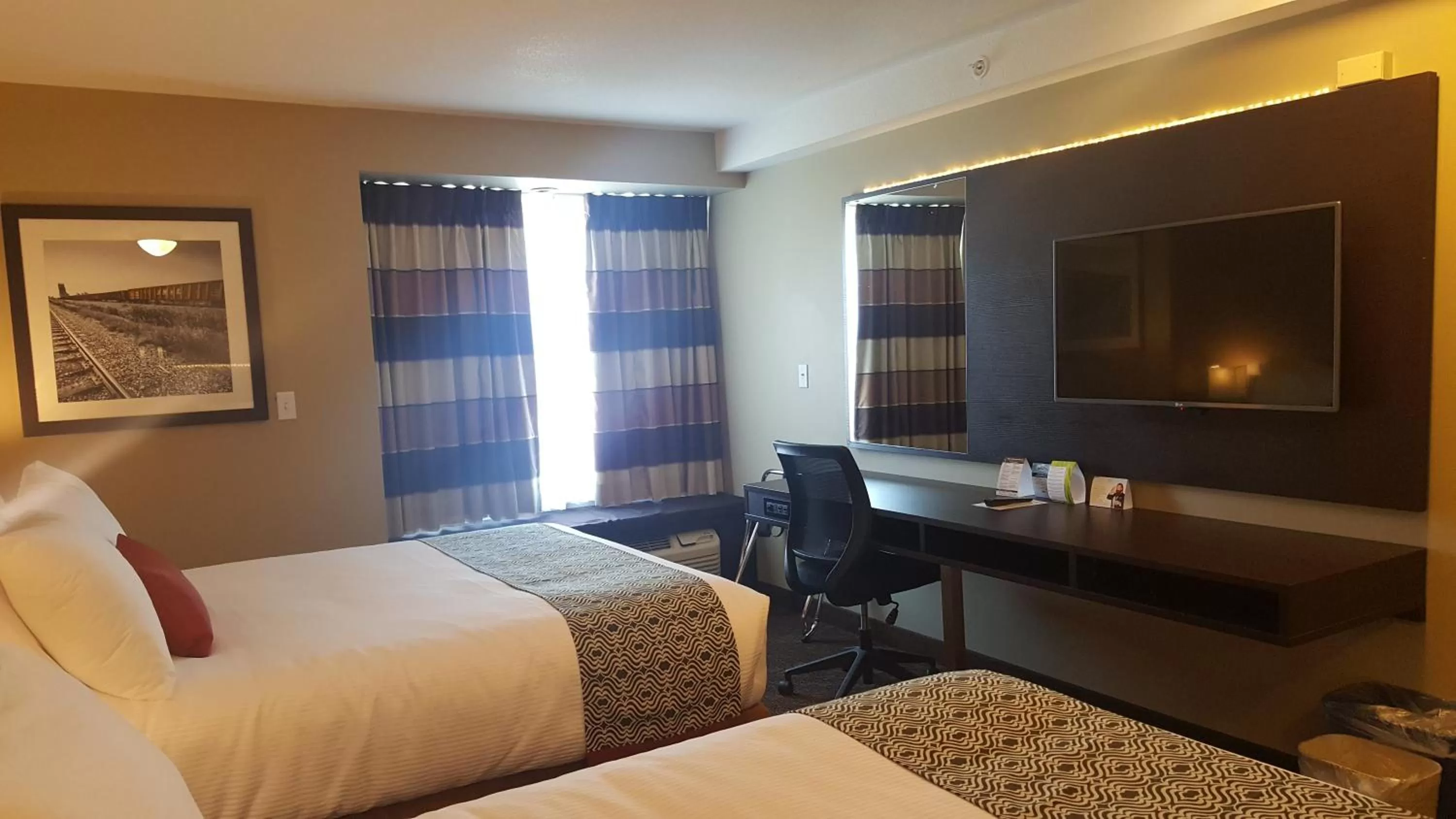 Queen Room with Two Queen Beds and Roll-in Shower - Mobility Accessible/Non-Smoking in Microtel Inn & Suites by Wyndham Whitecourt
