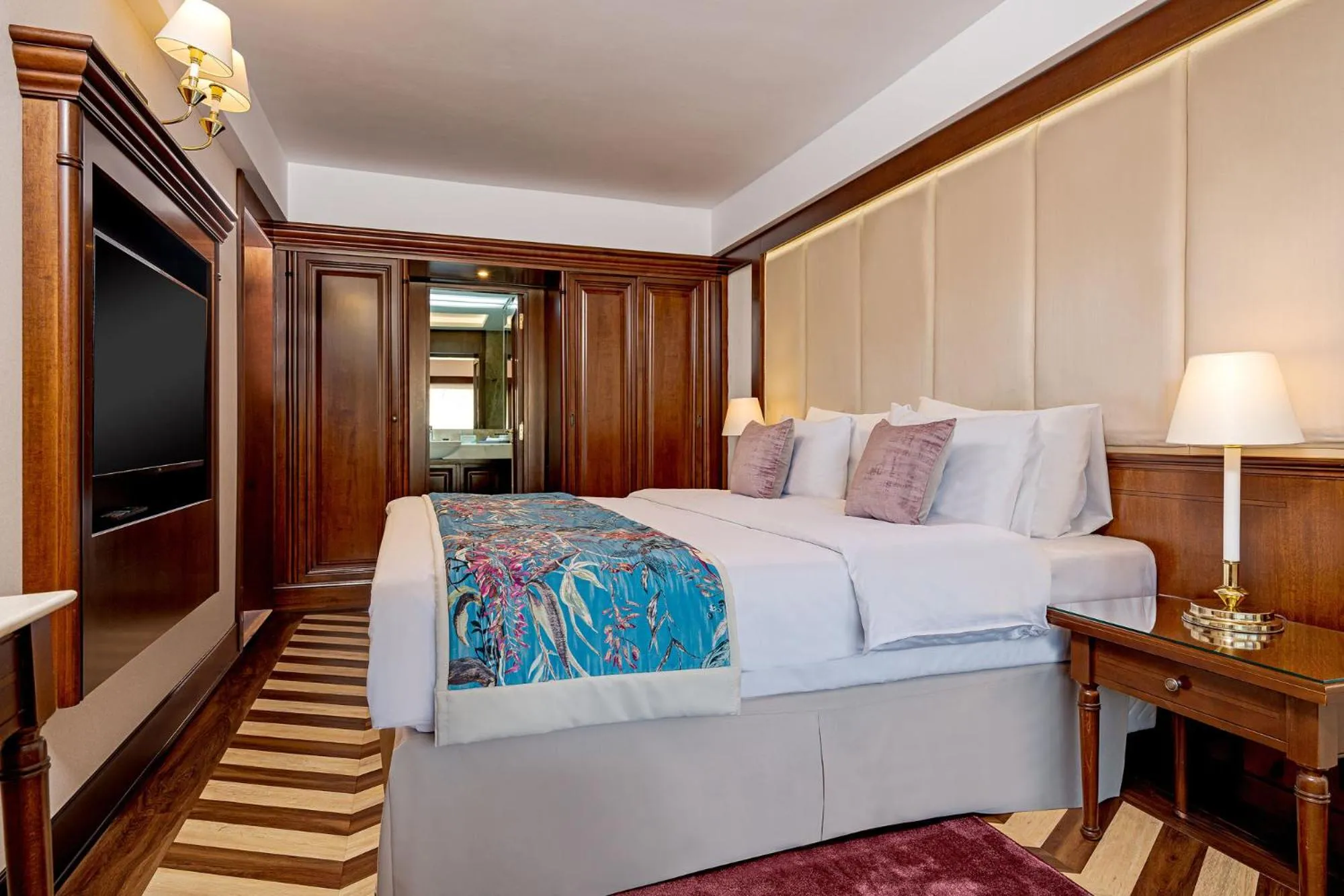 Bed in Hotel International