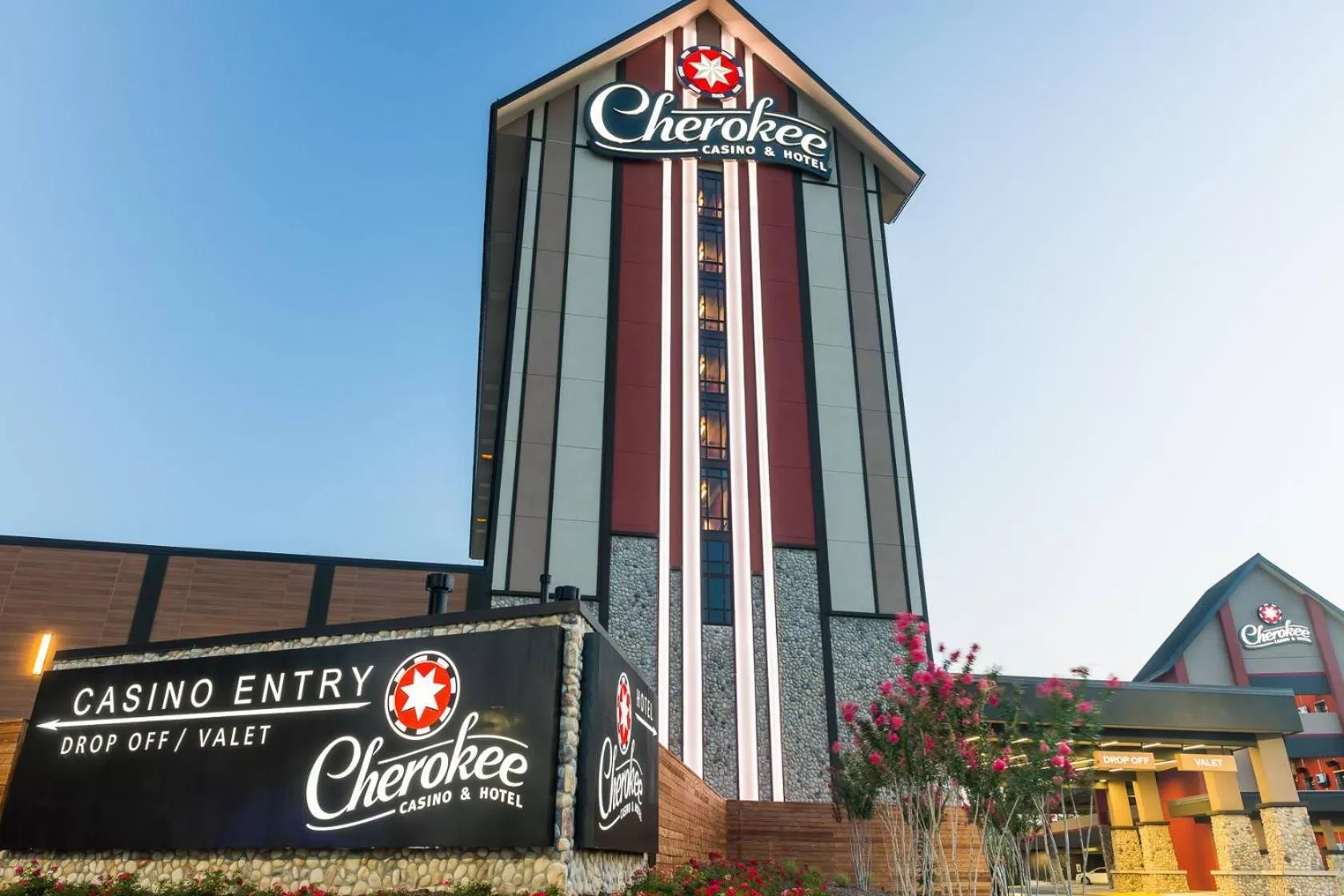 Property building in Cherokee Casino Hotel Roland