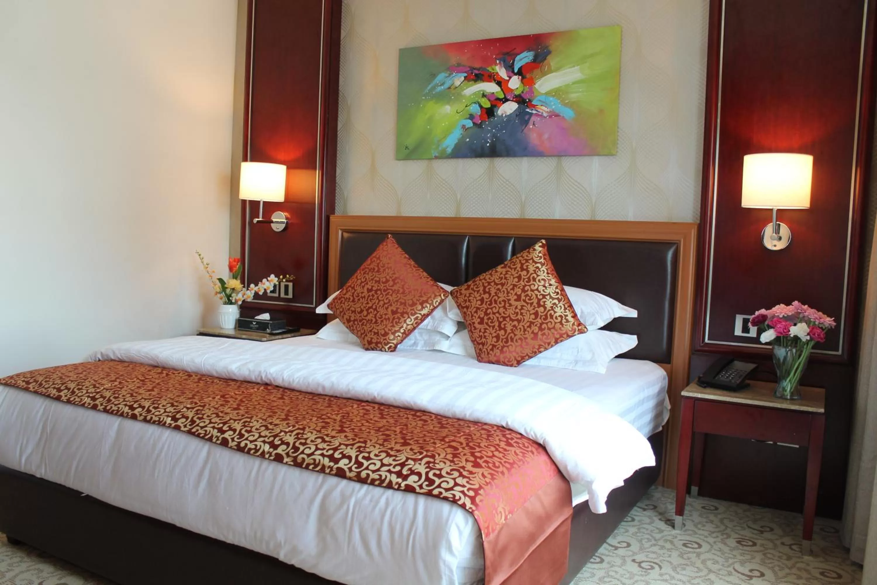 Bed in Velvet Hotel Jeddah