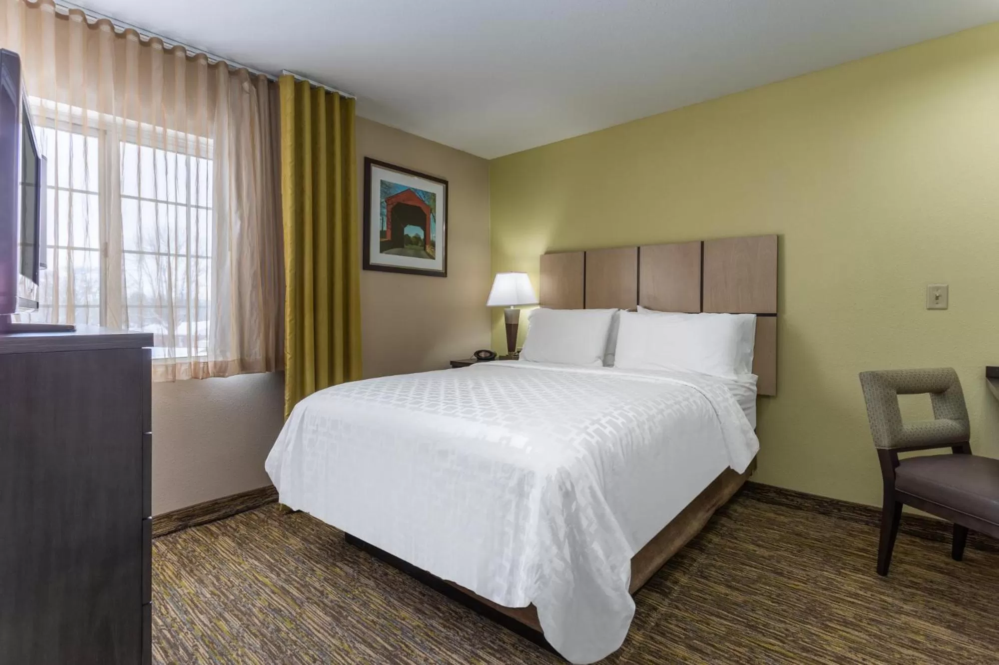 Bedroom, Bed in Candlewood Suites South Bend Airport by IHG