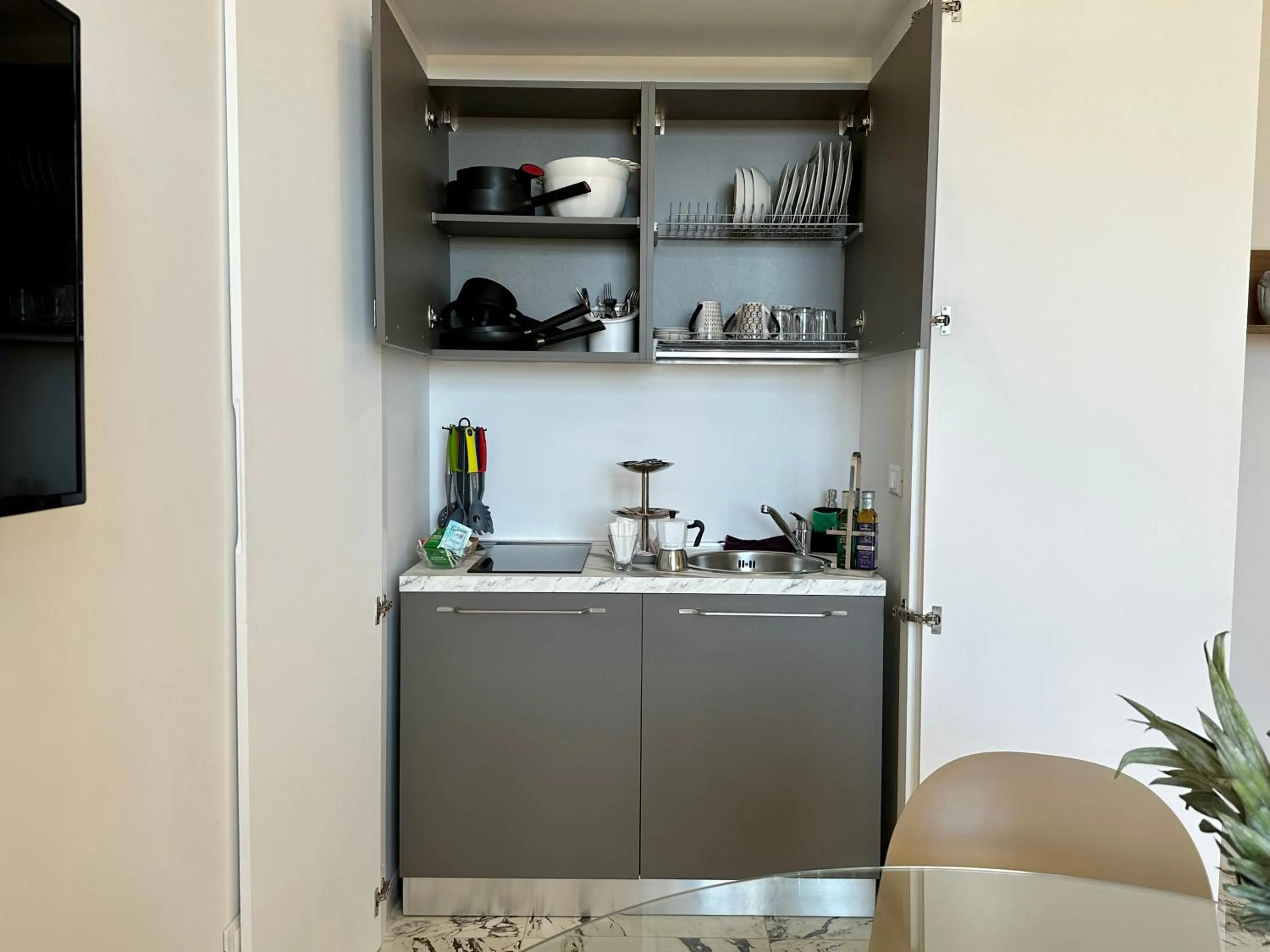 Kitchen or kitchenette in Hotel Exclusive