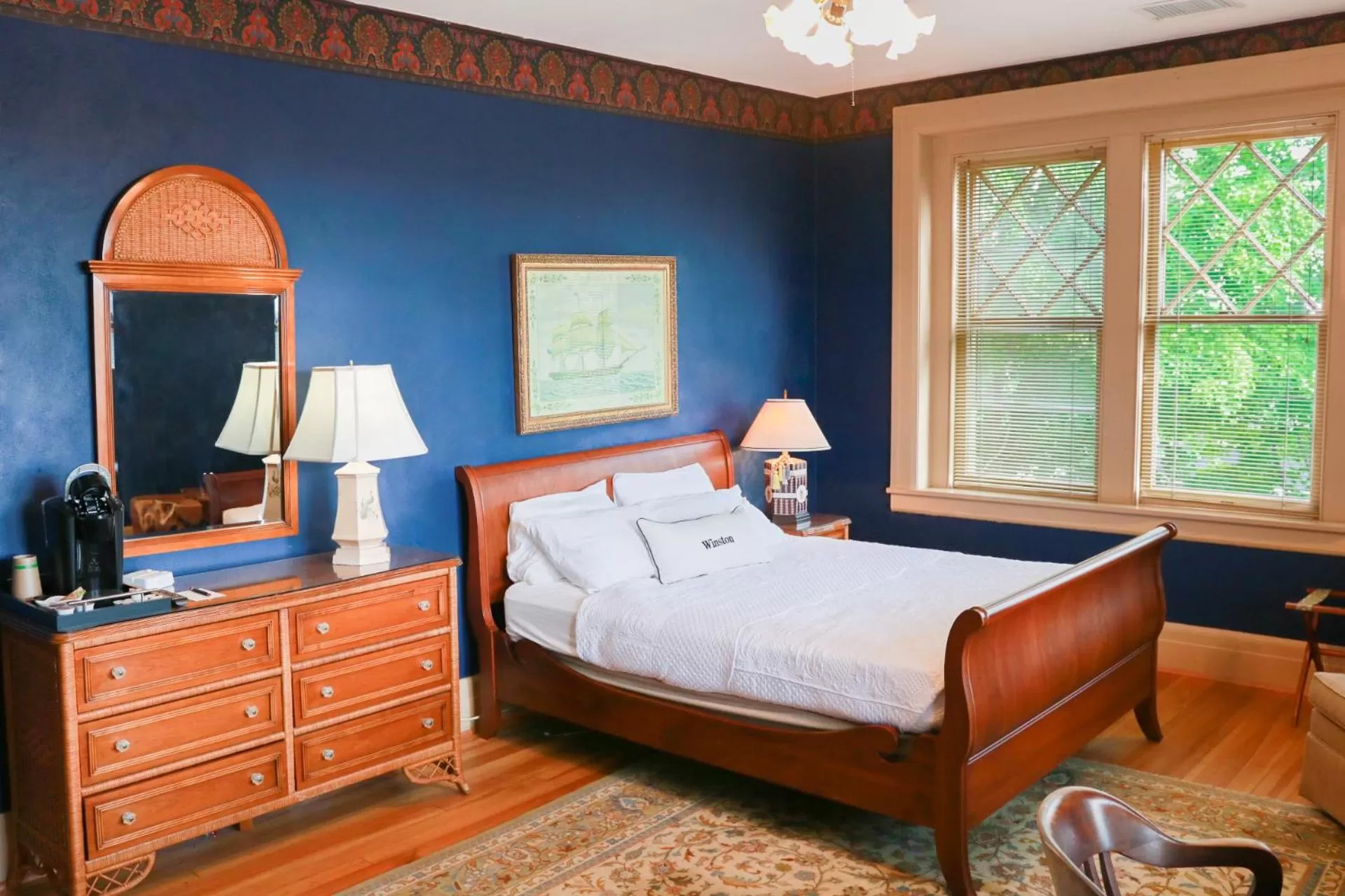 Bed in The Shaffner Inn