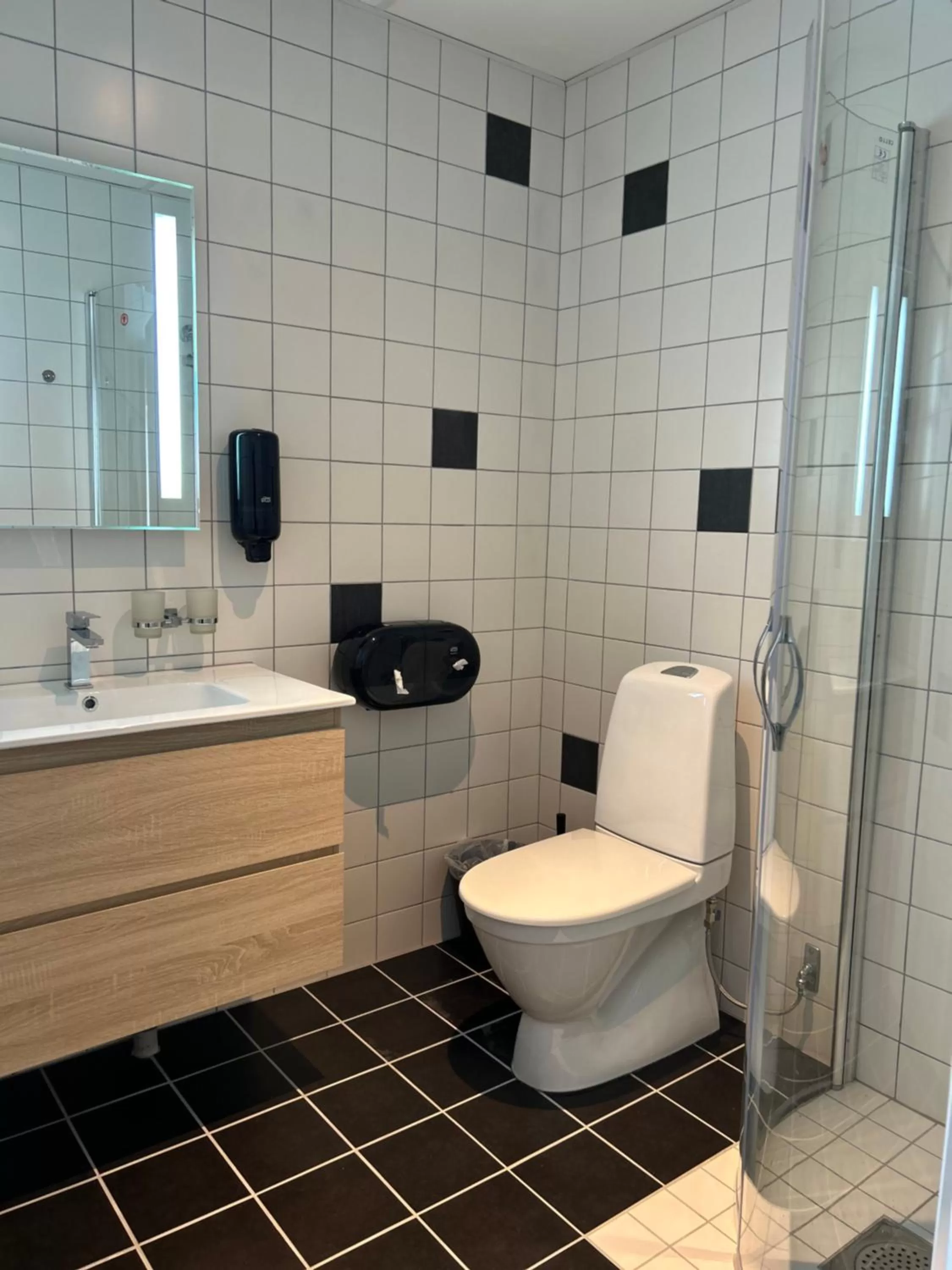 Shower in Solstickan Hotell & Vandrarhem