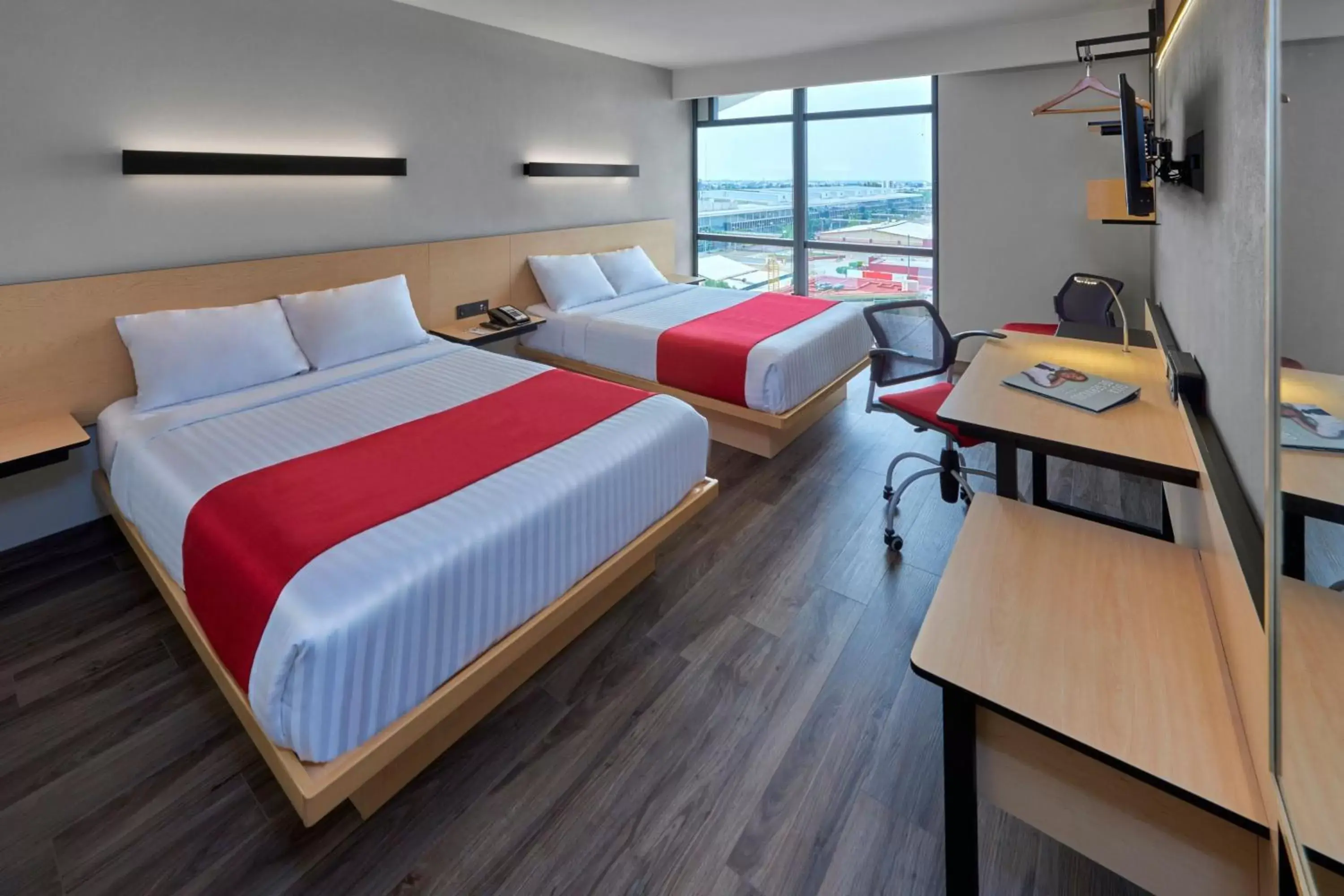 Double Room with Two Double Beds in City Express Plus by Marriott Leon Centro de Convenciones Double Room with Two Double Beds in City Express Plus by Marriott Leon Centro de Convenciones
