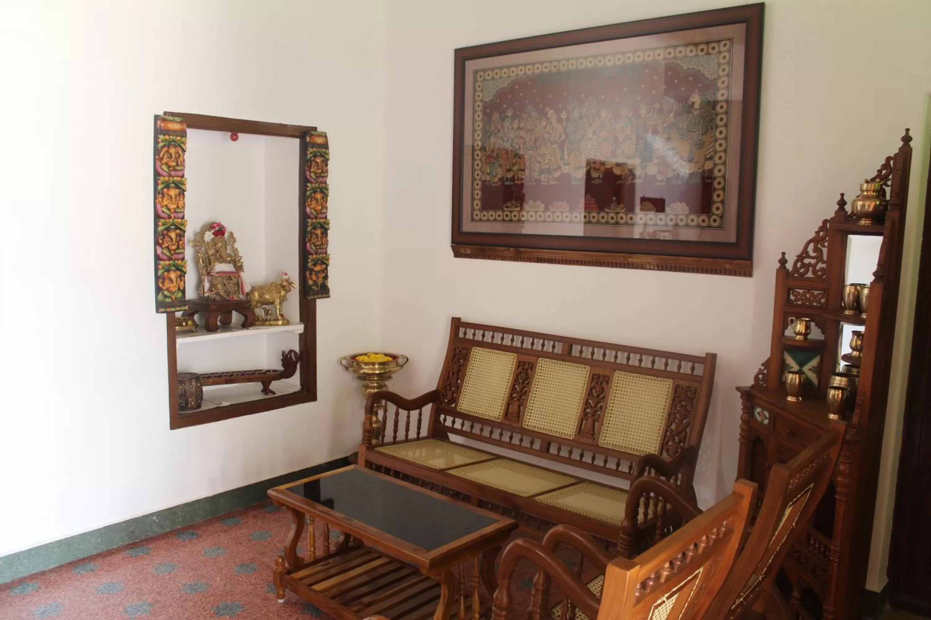 Seating area in Rams Inn