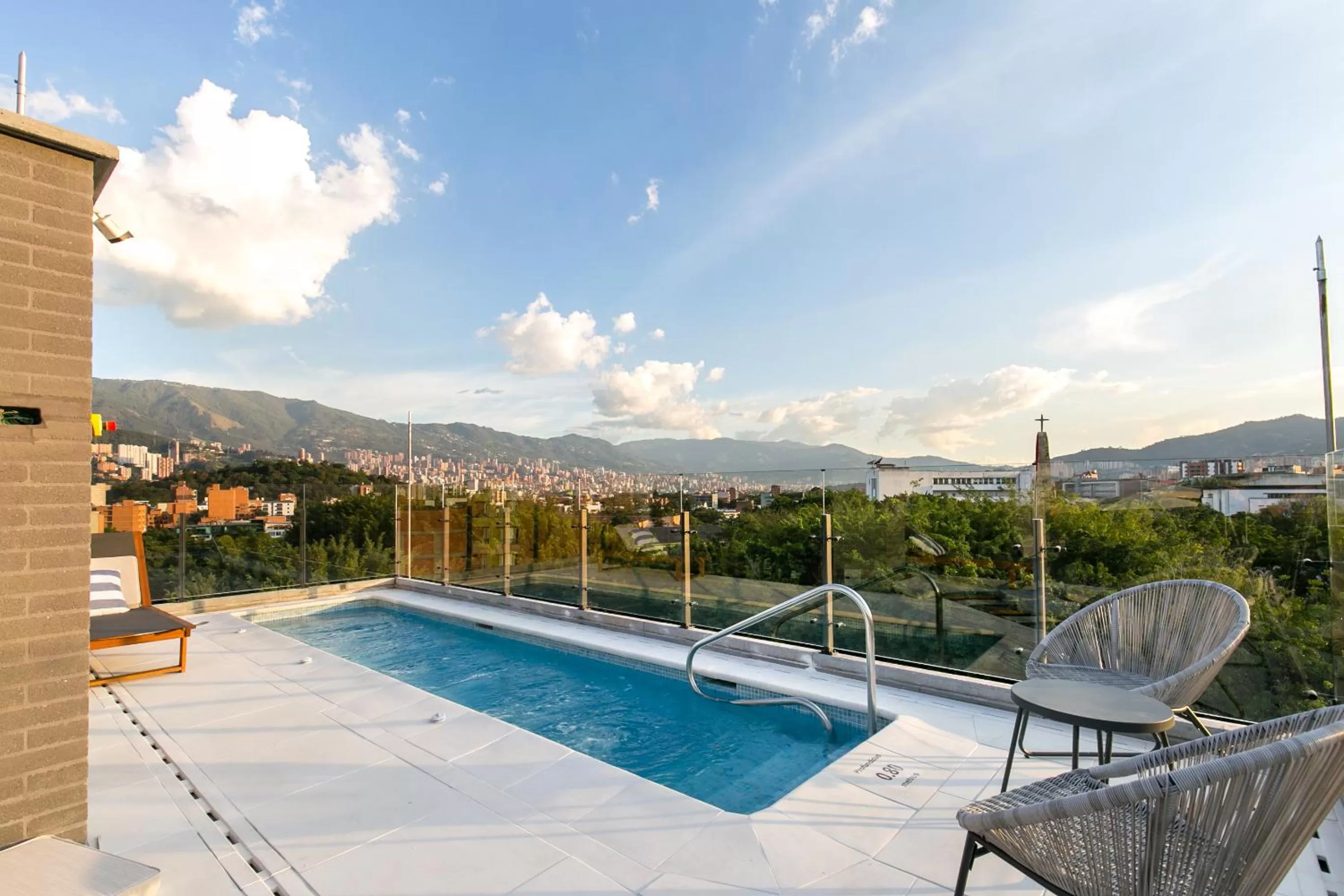 Pool view in Factory Lofts Hotel