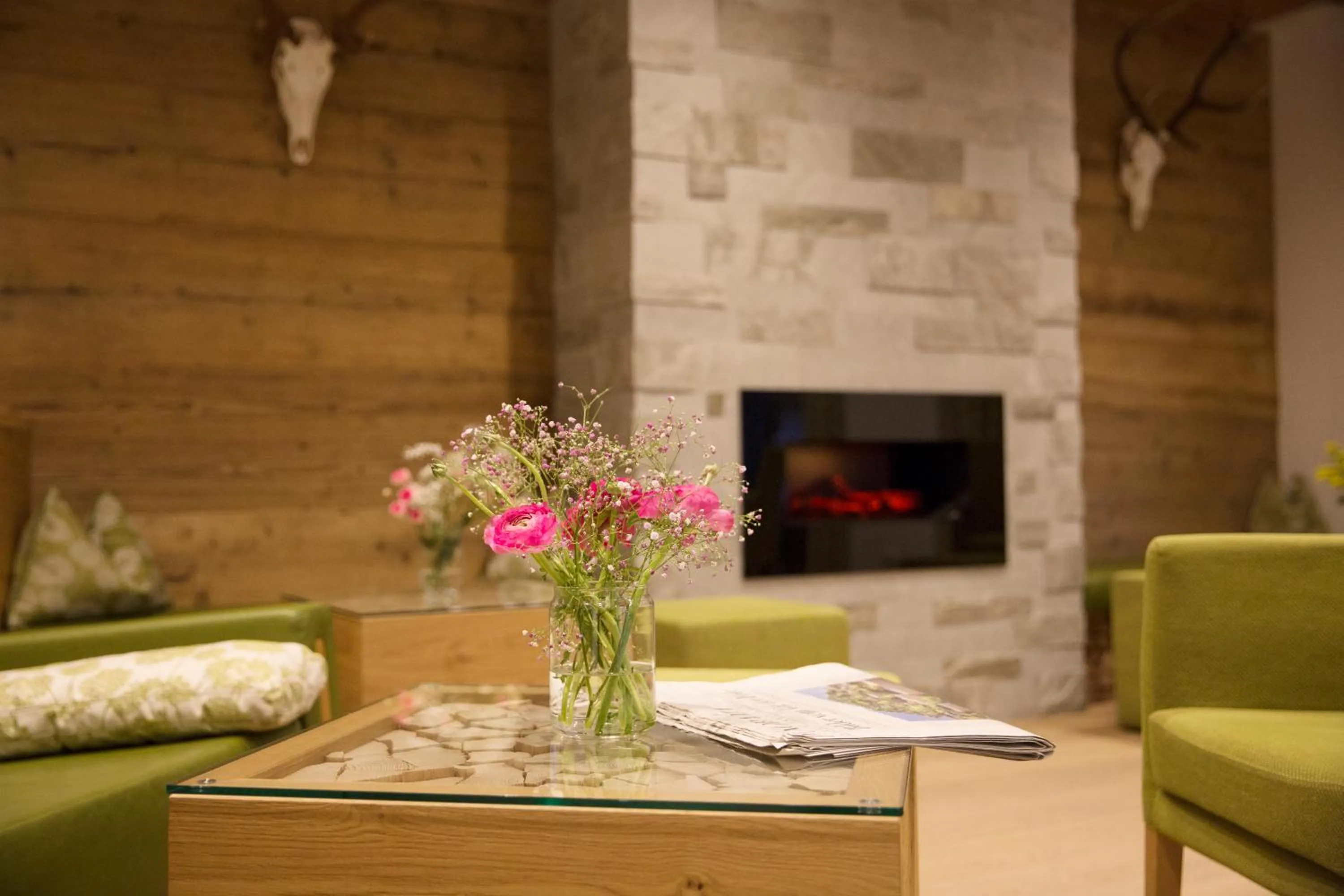 Lobby or reception in Hotel Grüner Baum