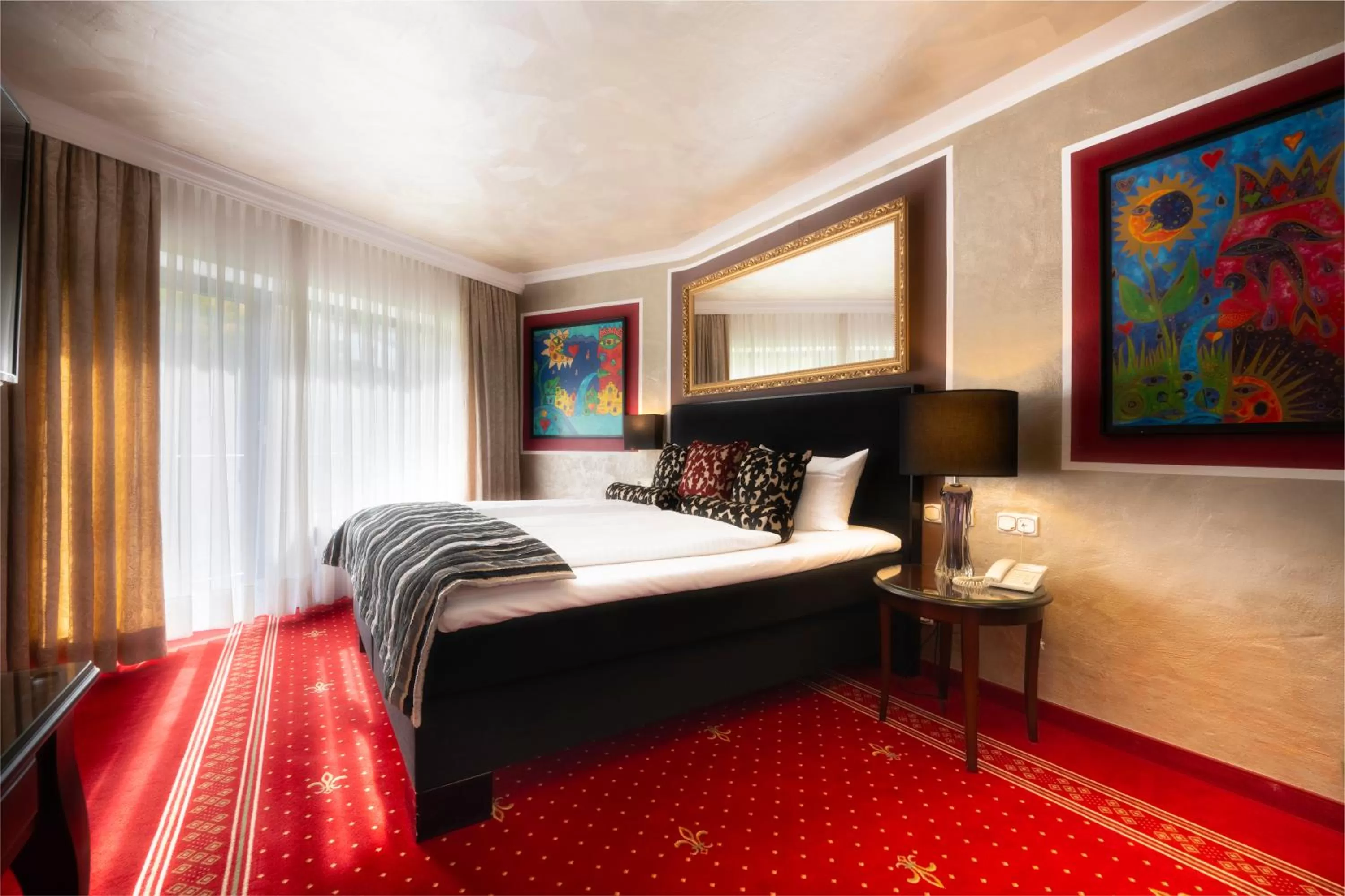 Bedroom, Bed in Alpin & Wellness Resort Ludwig Royal