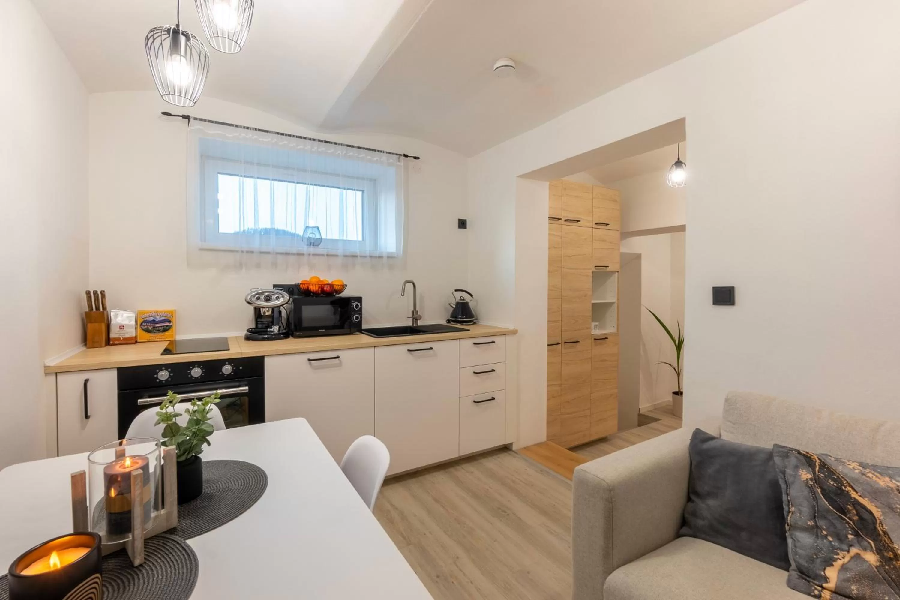 Kitchen or kitchenette in Wellness Apartmány Vila Republika