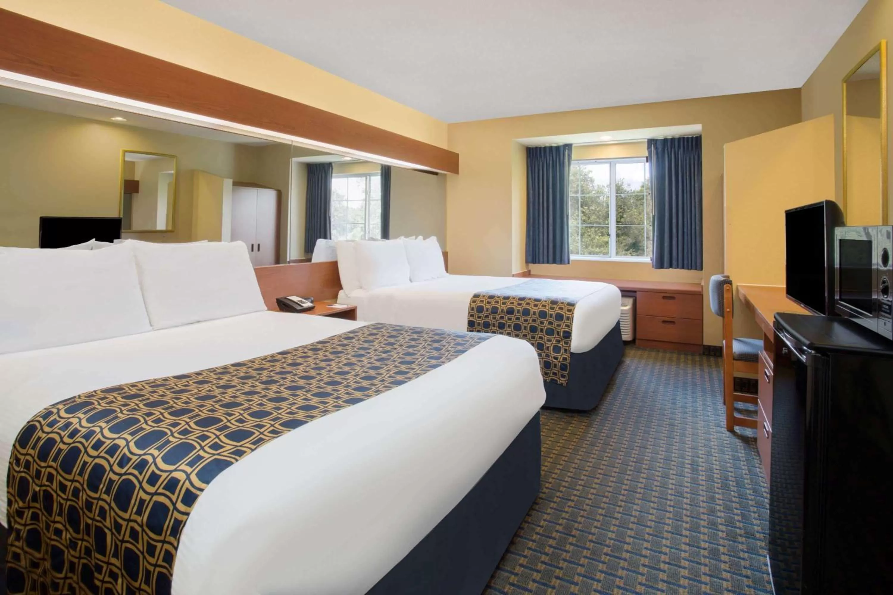 Photo of the whole room, Bed in Microtel Inn & Suites Leesburg