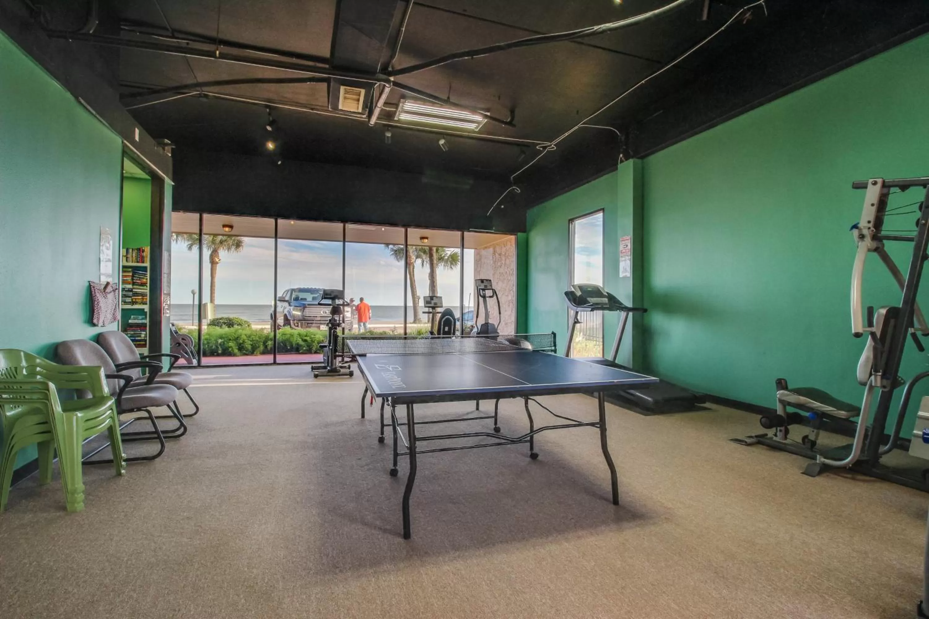 Table Tennis in Cove by the Seawall