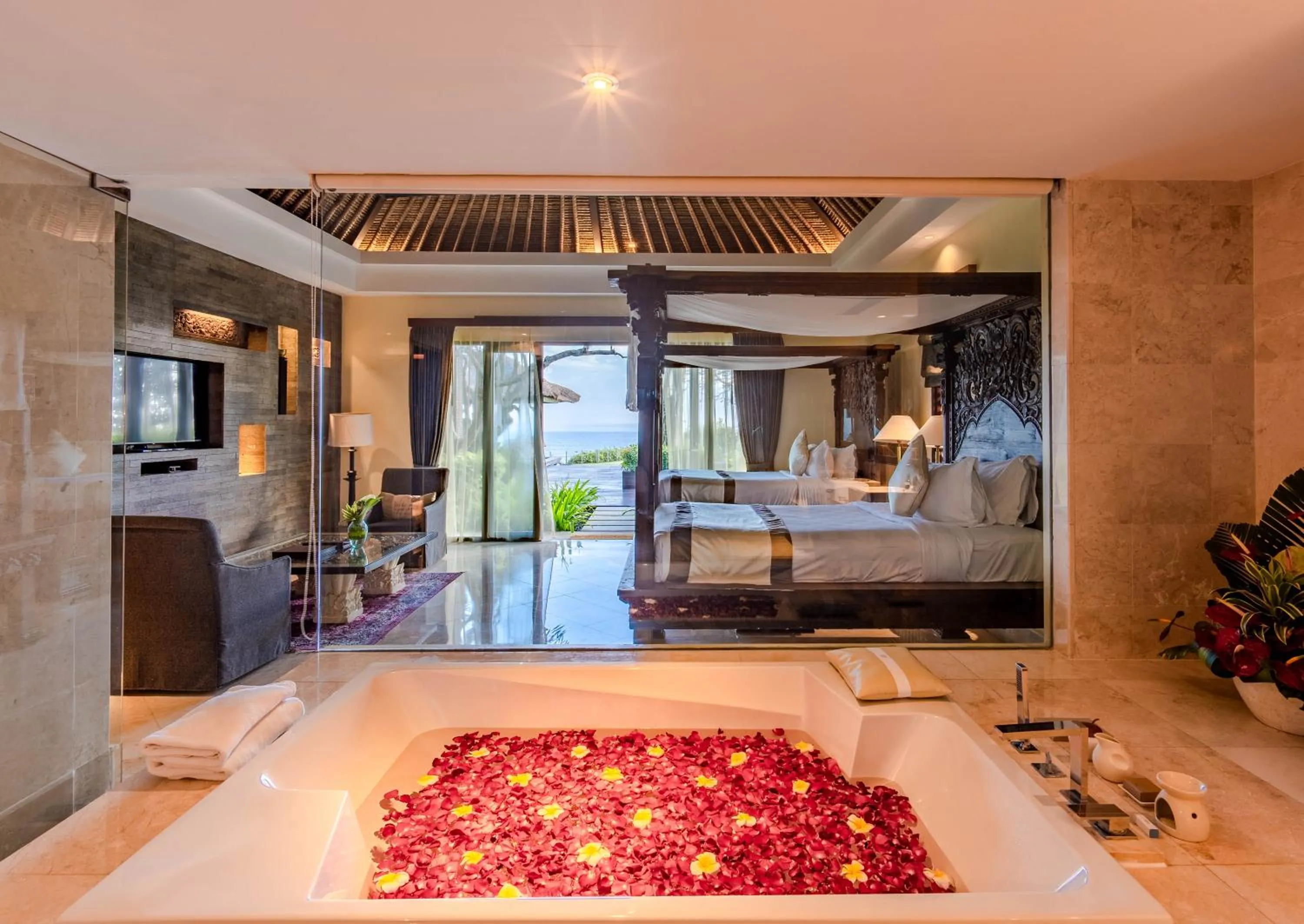 Photo of the whole room, Bed in AYANA Villas Bali