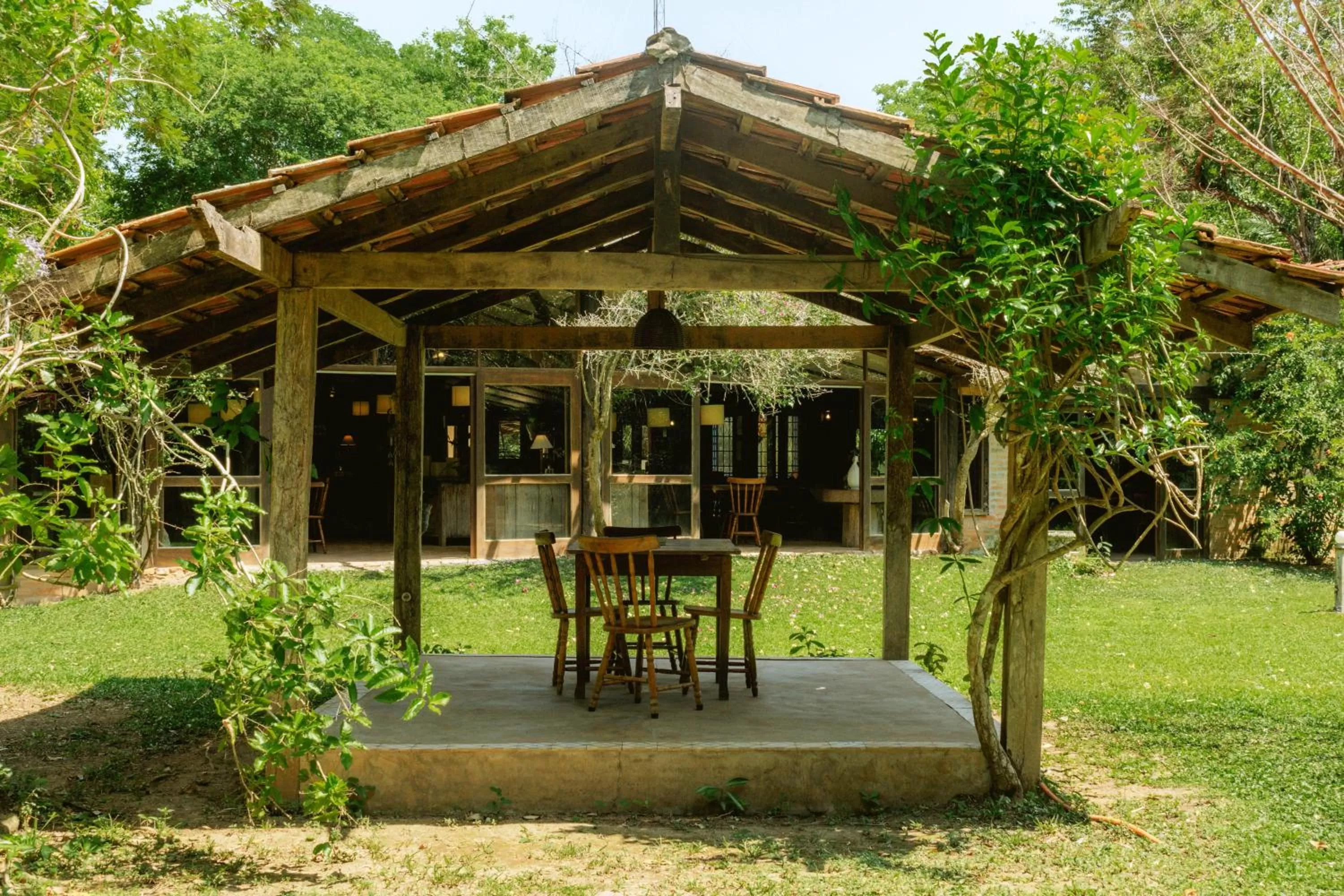 Patio in Hotel Santa Esmeralda
