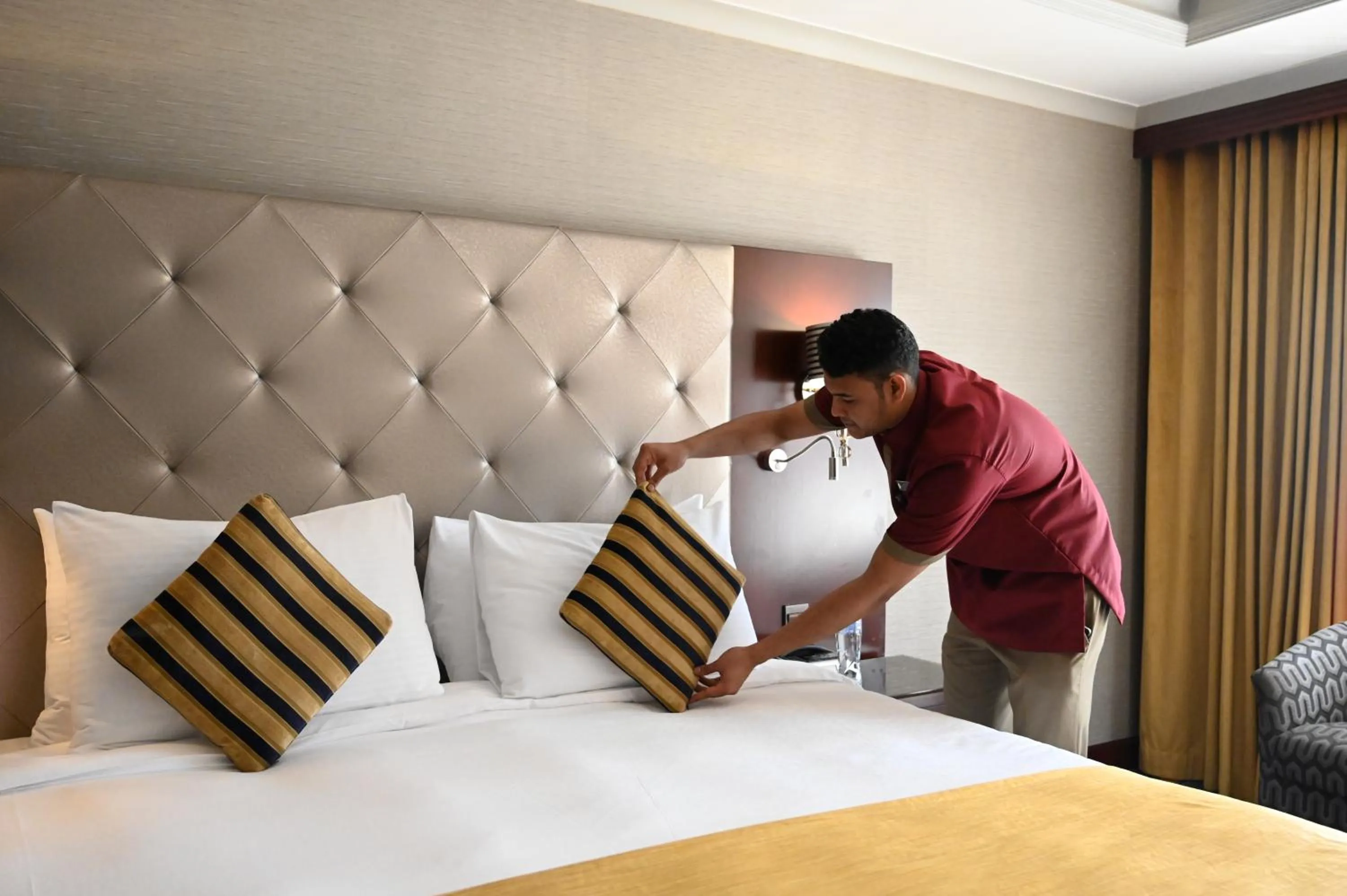 Bed in Dar Al Taqwa Hotel