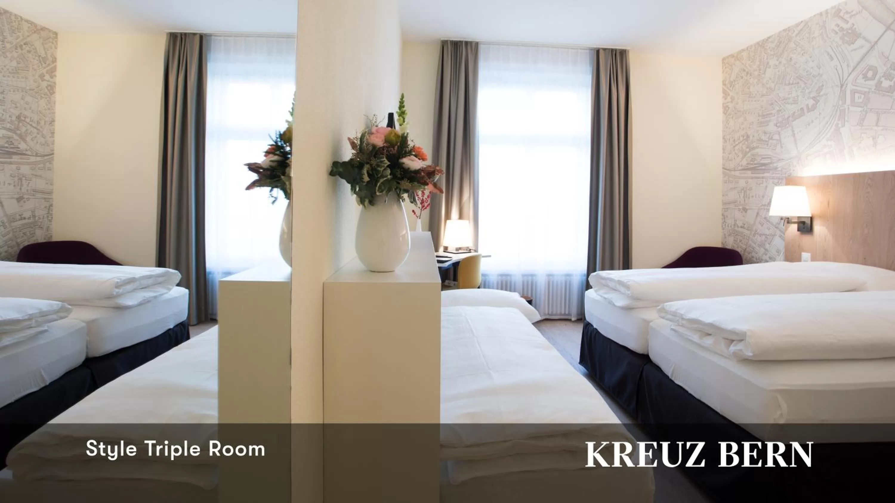 Photo of the whole room, Bed in Kreuz Bern Modern City Hotel