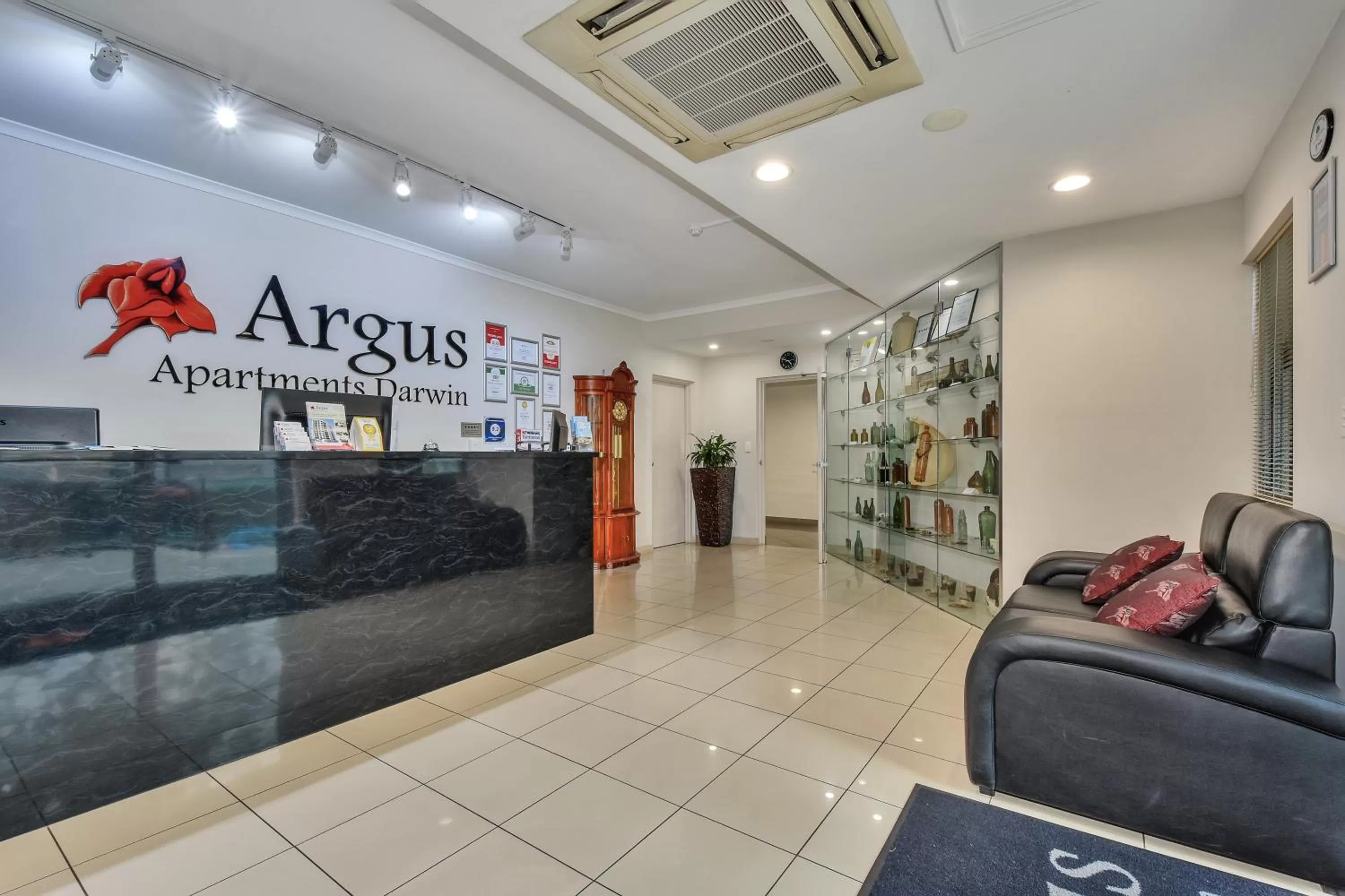 Lobby or reception in Argus Apartments Darwin