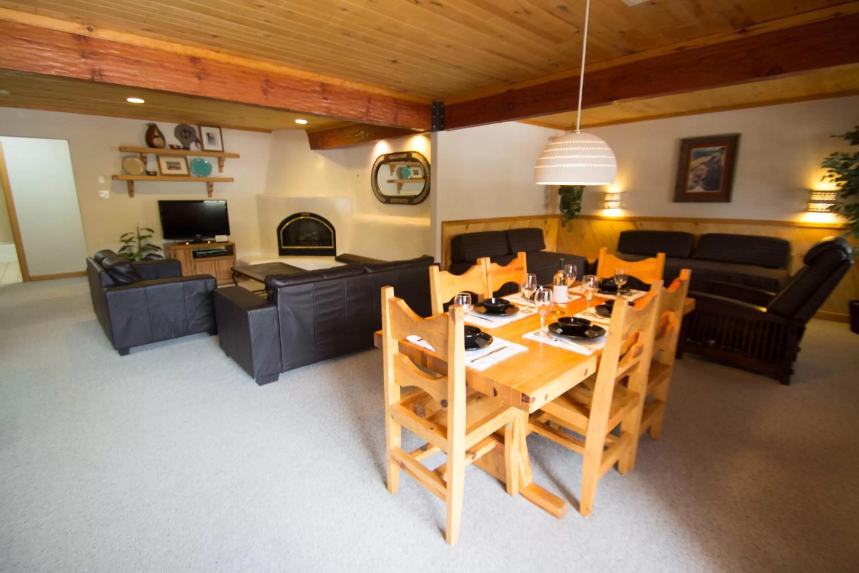 Living room in Sitzmark Sports Lodge