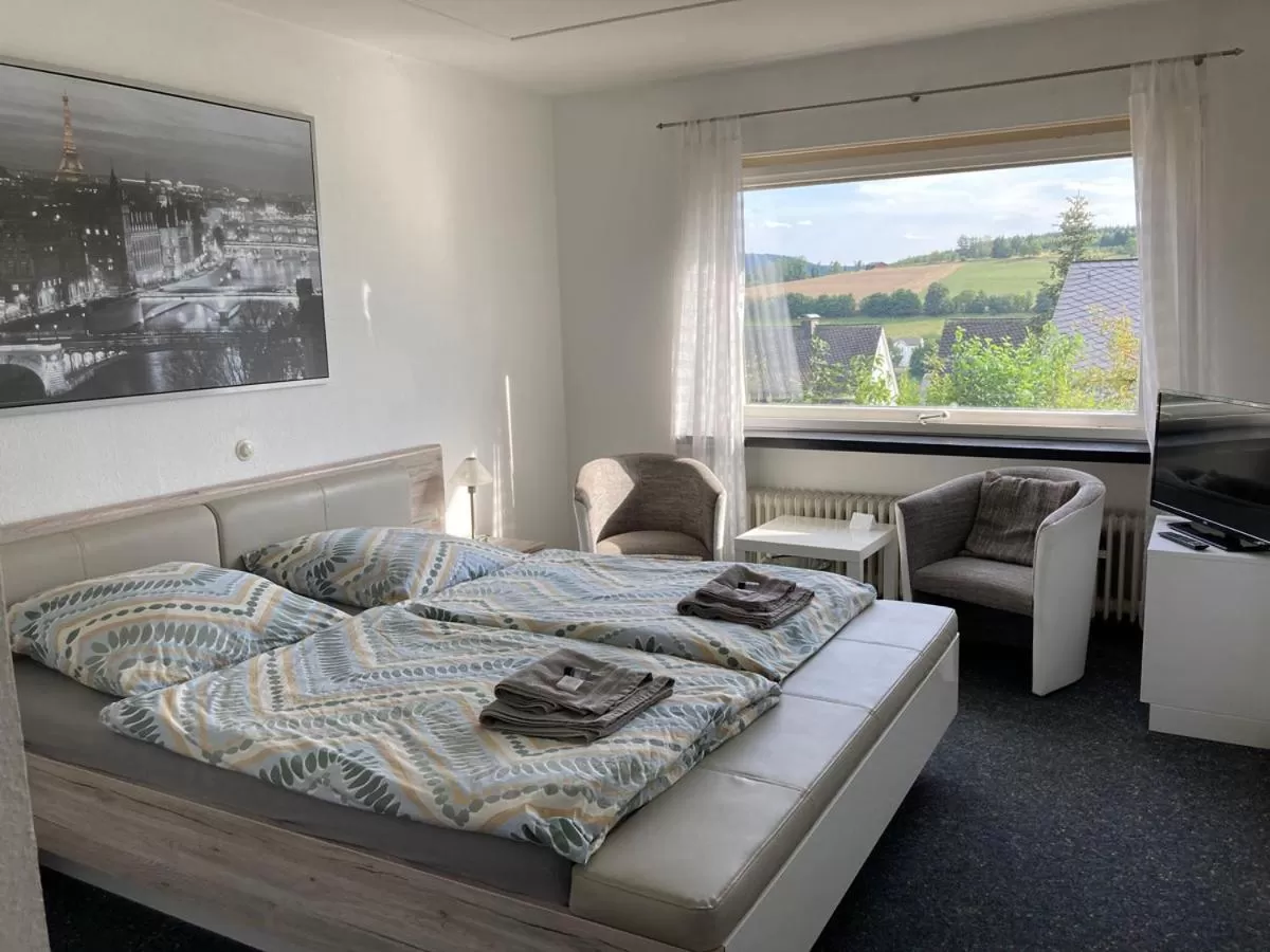 Bedroom, Bed in Bed & Breakfast Weisser Stein