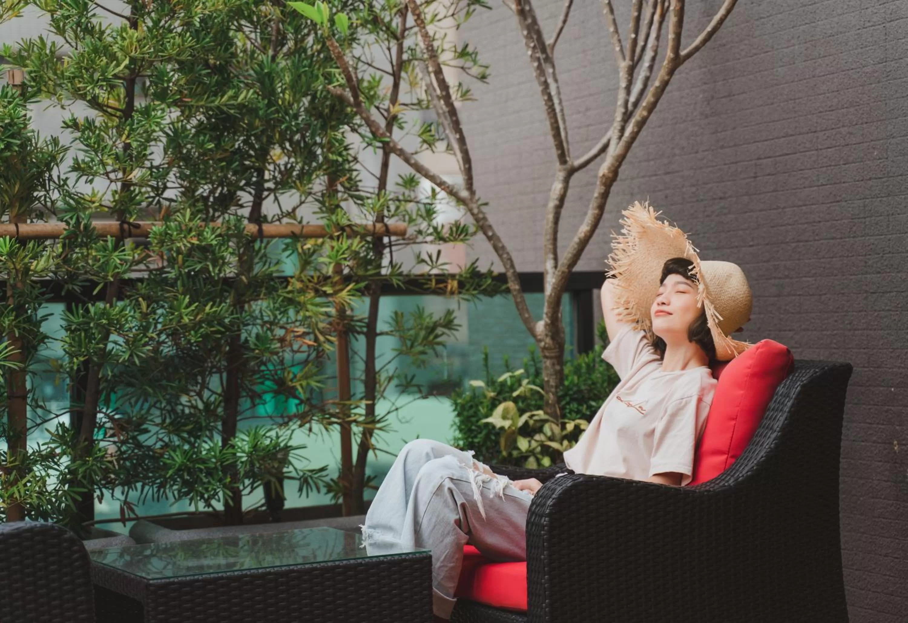 Patio in Royal Rose Hotel Xinsheng