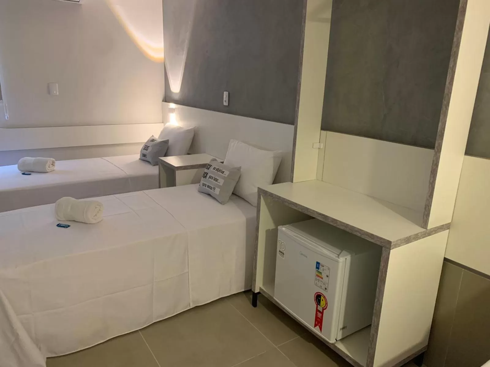 Bed in Hotel Dois Irmãos