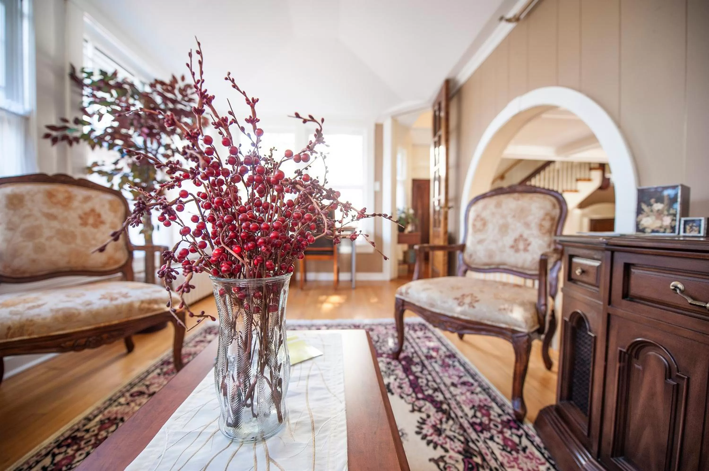 Seating area in The Sonata Inn