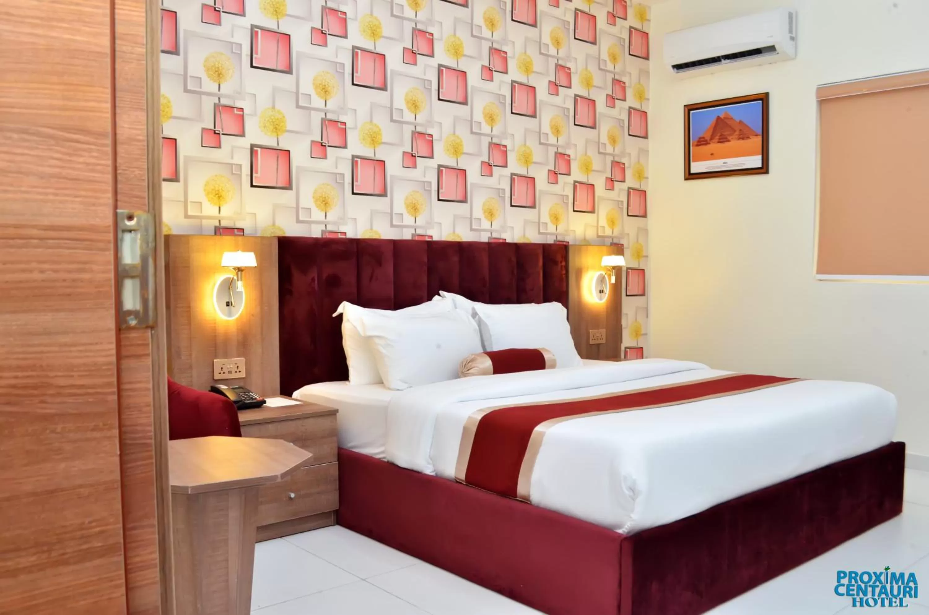 Bed in Proxima Centauri Hotel