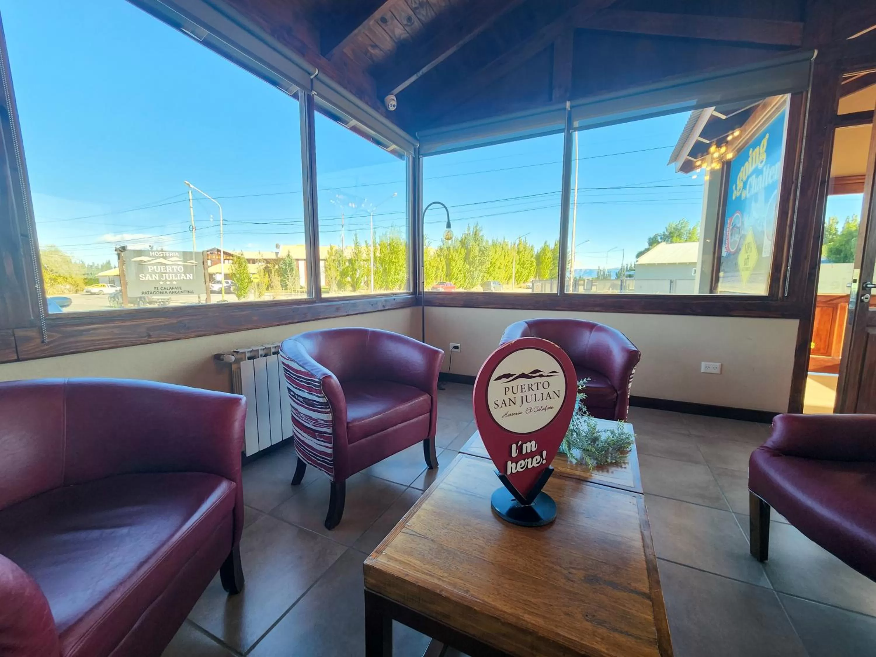 Living room in Hosteria Puerto San Julian
