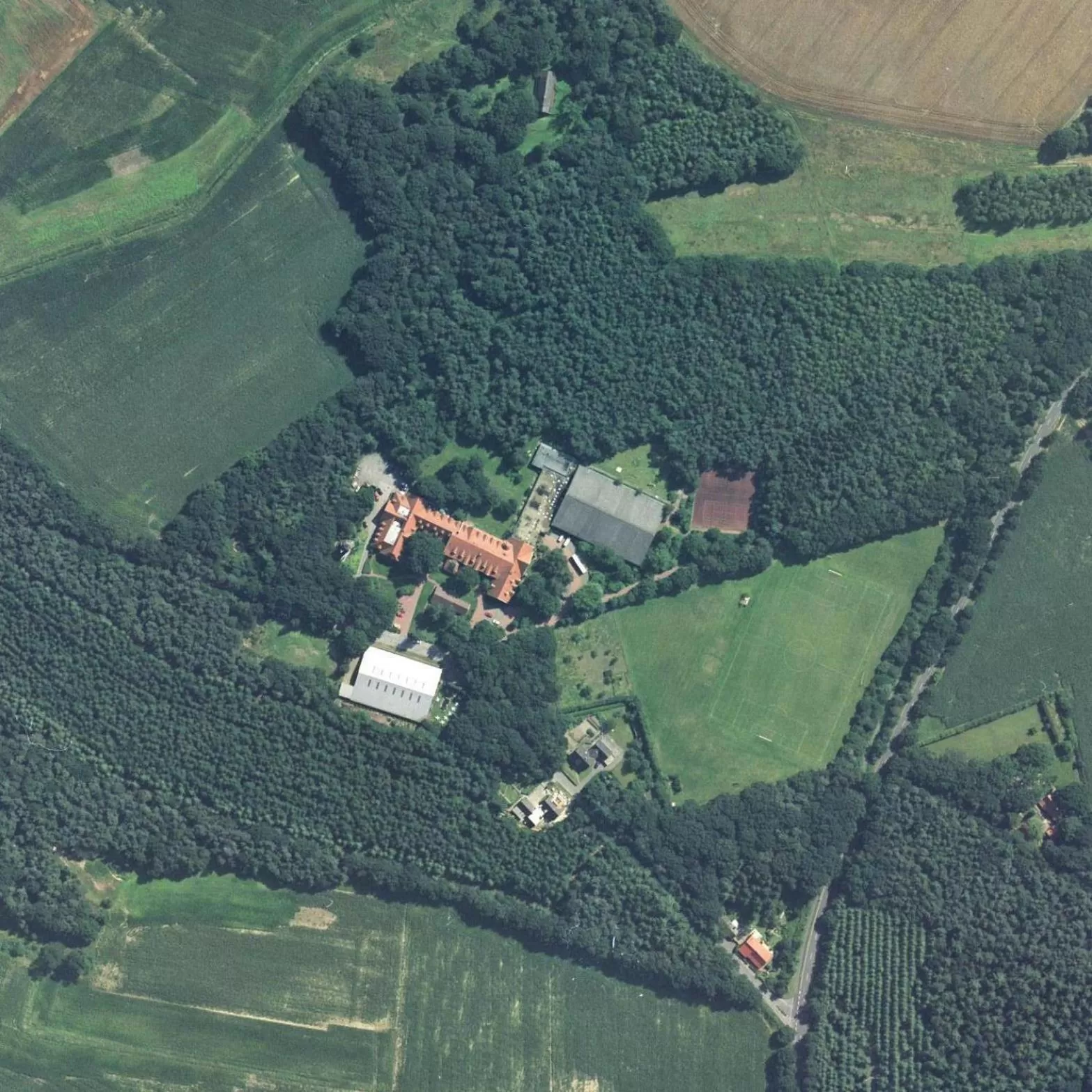 Bird's eye view in Hotel Aselager Mühle