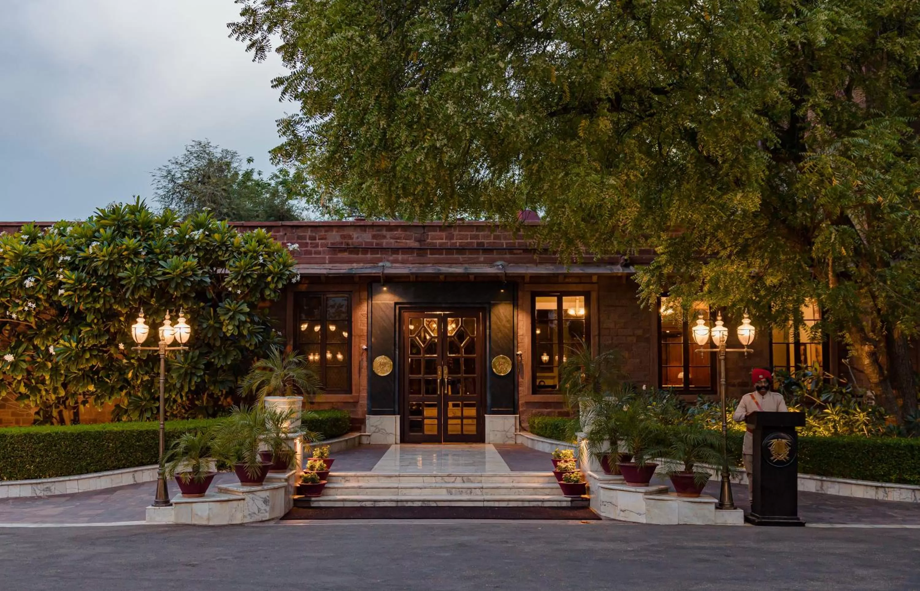 Facade/entrance in Ajit Bhawan - A Palace Resort